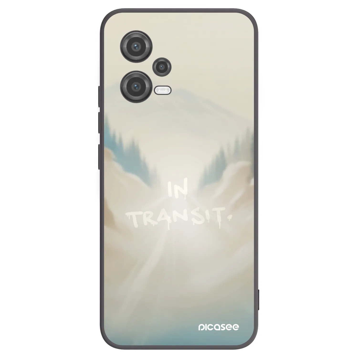 Picasee Μαύρη θήκη σιλικόνης για Xiaomi Poco X5 - IN TRANSIT