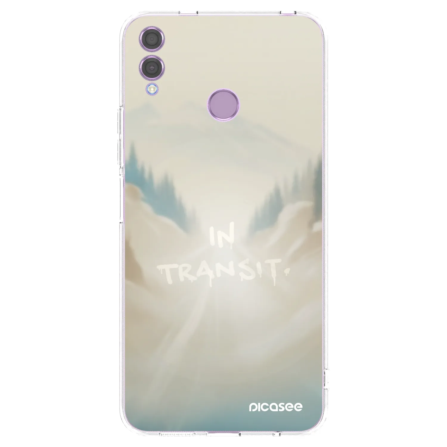 Picasee διαφανής θήκη σιλικόνης Honor 8X - IN TRANSIT