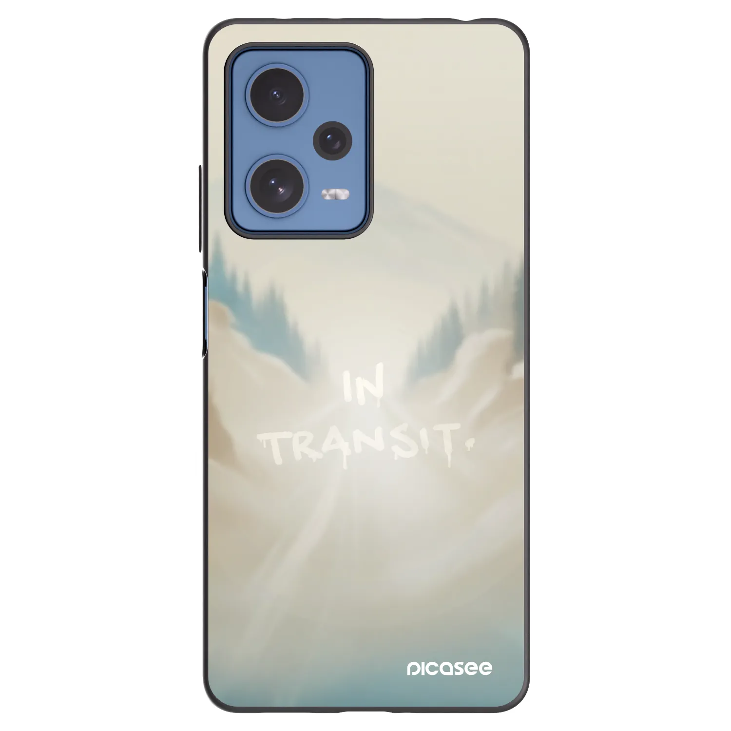 Picasee Μαύρη θήκη σιλικόνης για Xiaomi Redmi Note 12 Pro 5G - IN TRANSIT