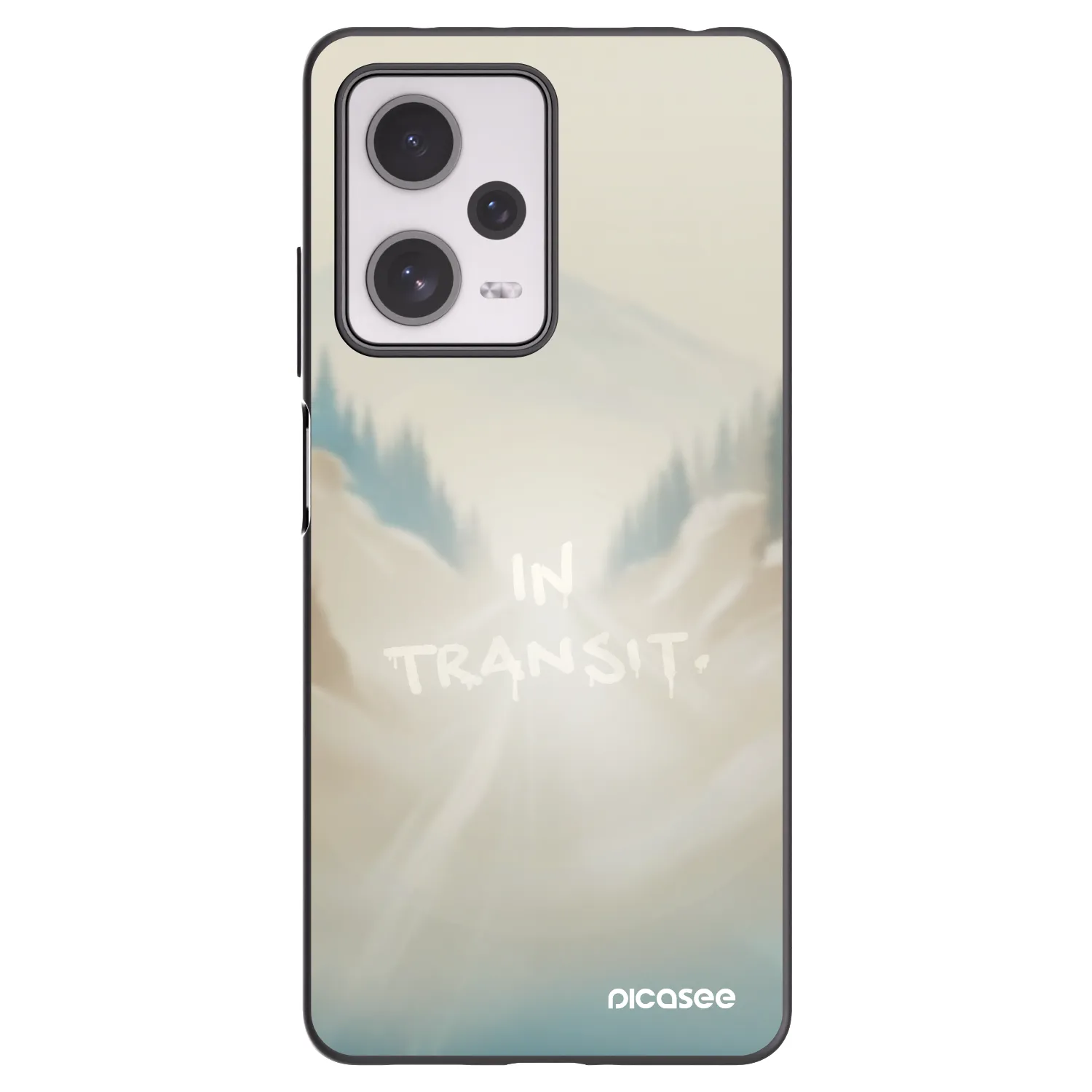 Picasee Μαύρη θήκη σιλικόνης για Xiaomi Redmi Note 12 Pro+ 5G - IN TRANSIT