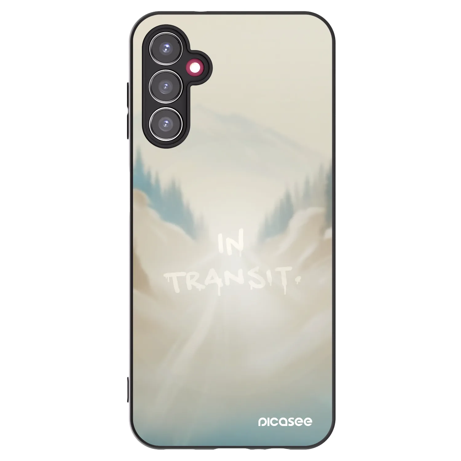 Picasee Μαύρη θήκη σιλικόνης για Samsung Galaxy A14 4G A145R - IN TRANSIT