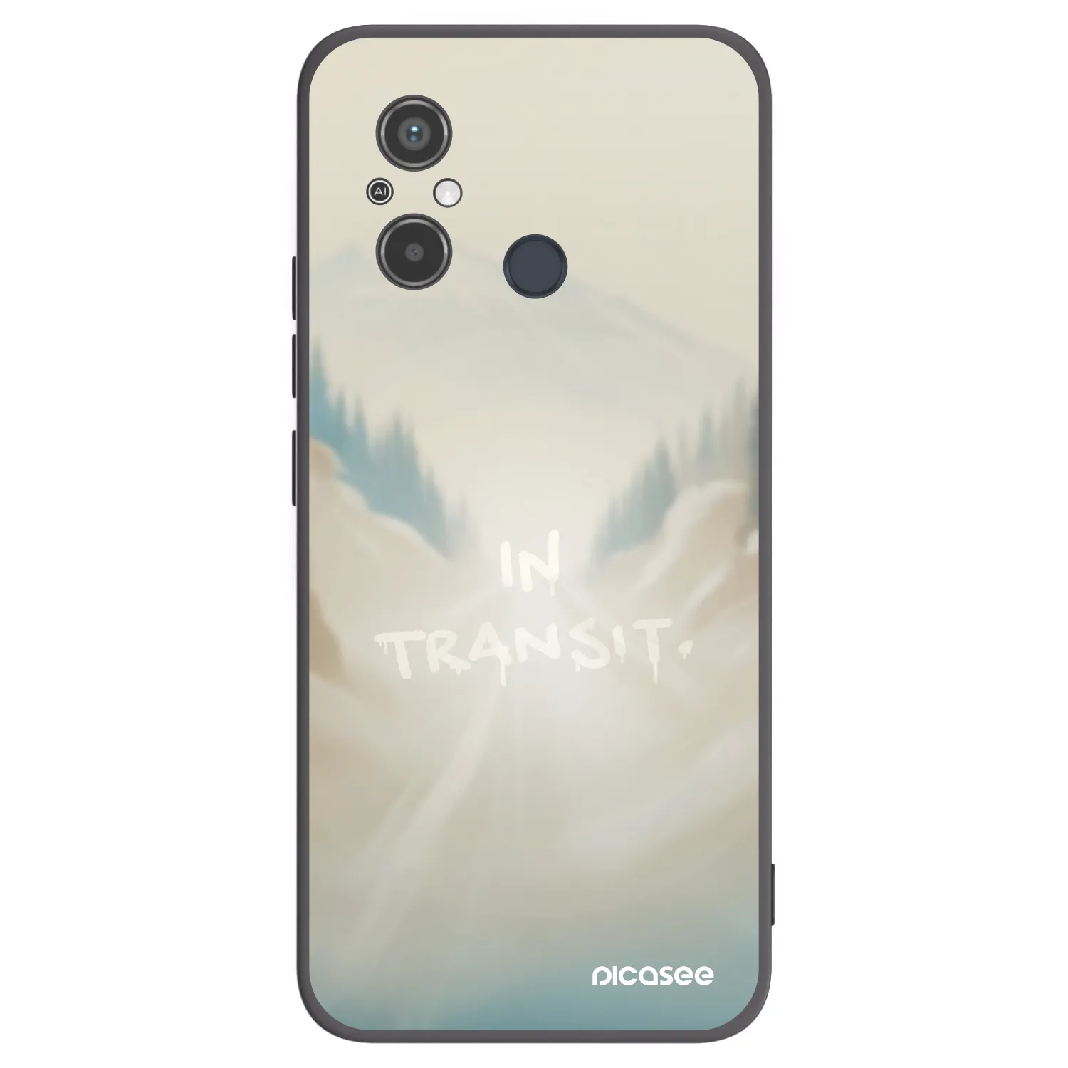 Picasee Μαύρη θήκη σιλικόνης για Xiaomi Redmi 12C - IN TRANSIT