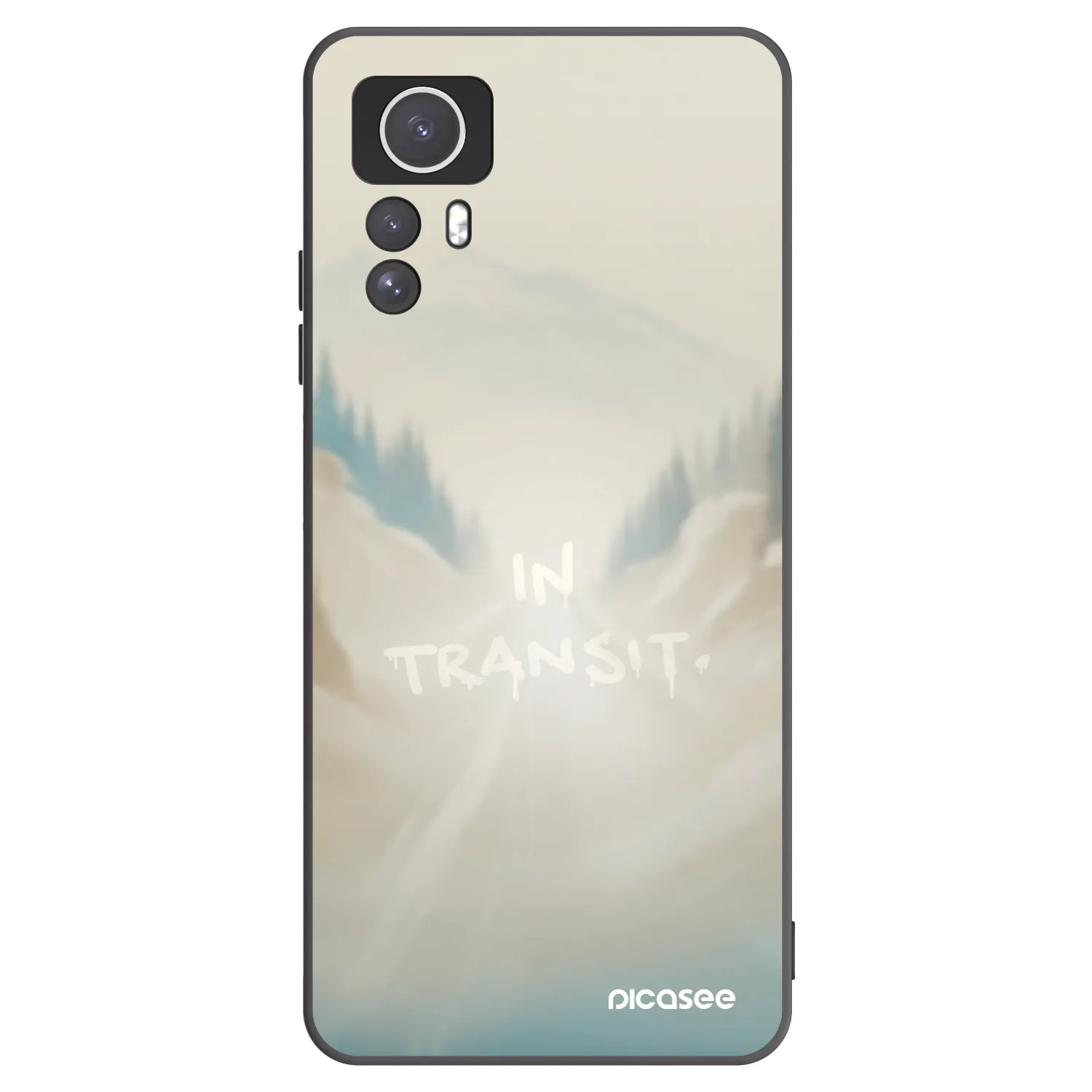Picasee Μαύρη θήκη σιλικόνης για Xiaomi Redmi Note 12S - IN TRANSIT