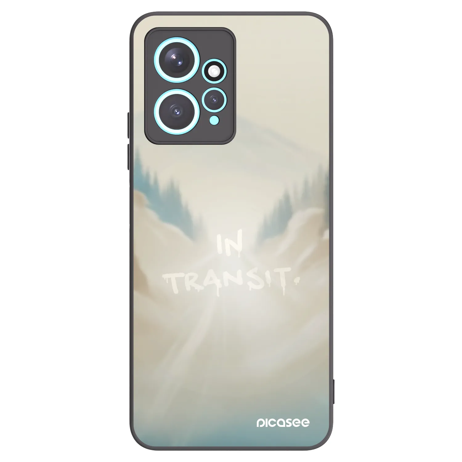 Picasee Μαύρη θήκη σιλικόνης για Xiaomi Redmi Note 12 4G - IN TRANSIT