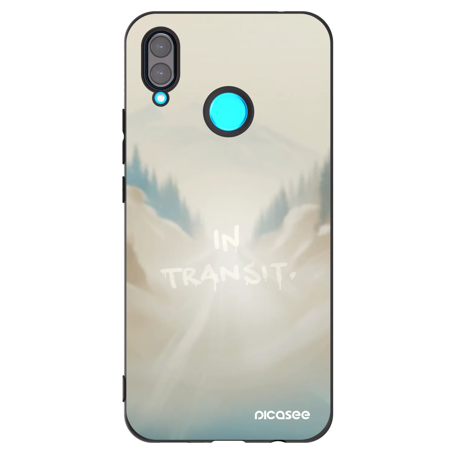 Picasee Μαύρη θήκη σιλικόνης για Huawei Nova 3 - IN TRANSIT
