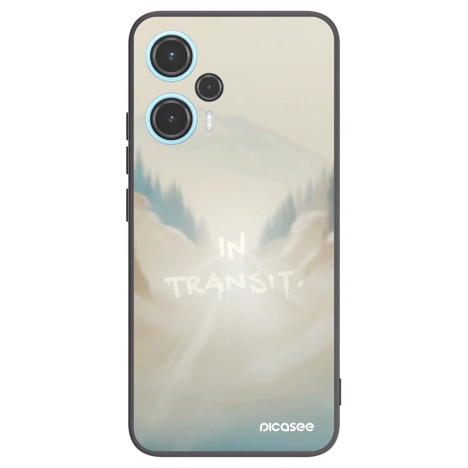 Picasee Μαύρη θήκη σιλικόνης για Xiaomi Poco F5 - IN TRANSIT
