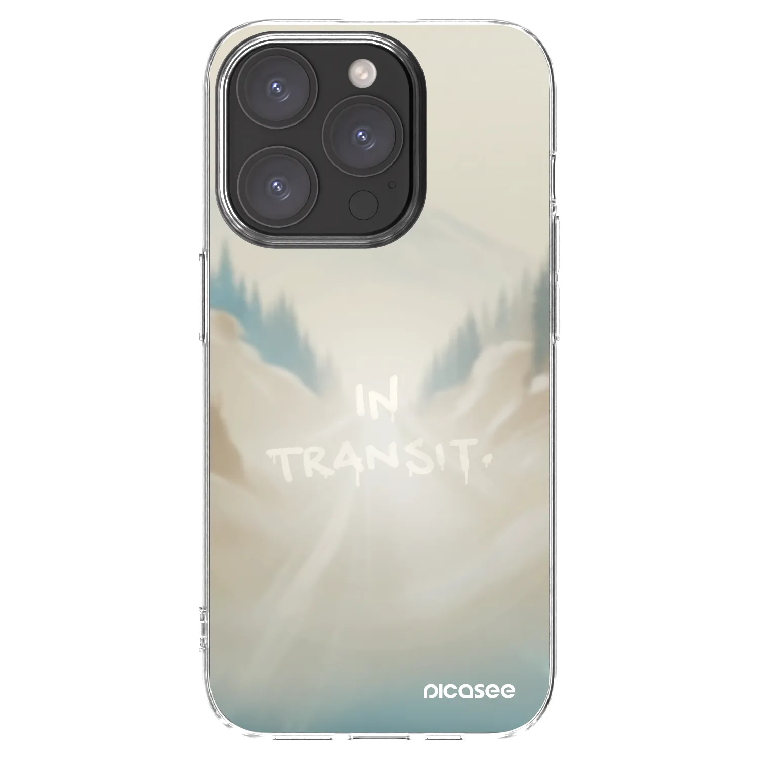 Picasee διαφανής θήκη σιλικόνης Apple iPhone 15 Pro - IN TRANSIT