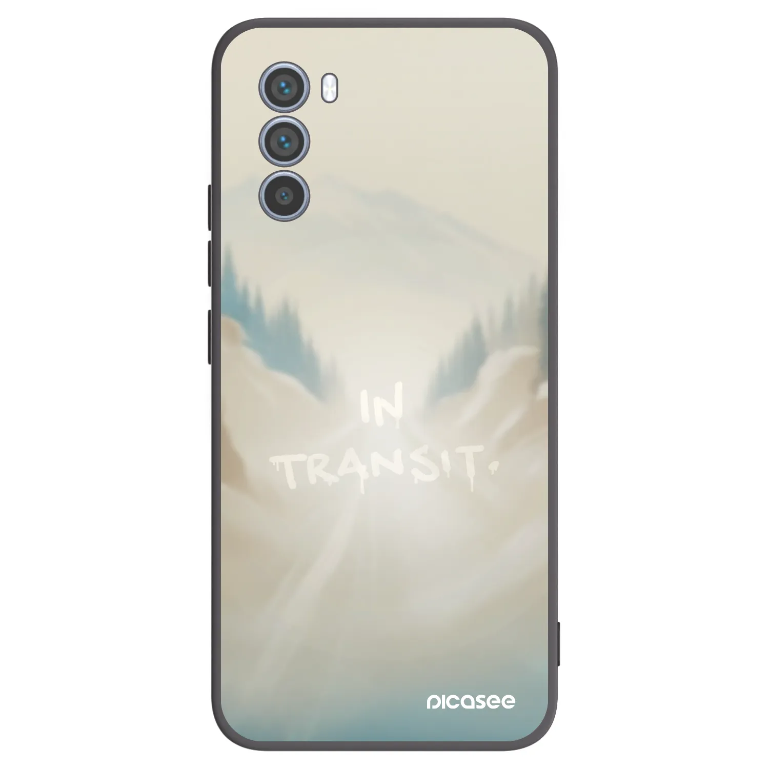 Picasee Μαύρη θήκη σιλικόνης για Motorola Moto G62 - IN TRANSIT