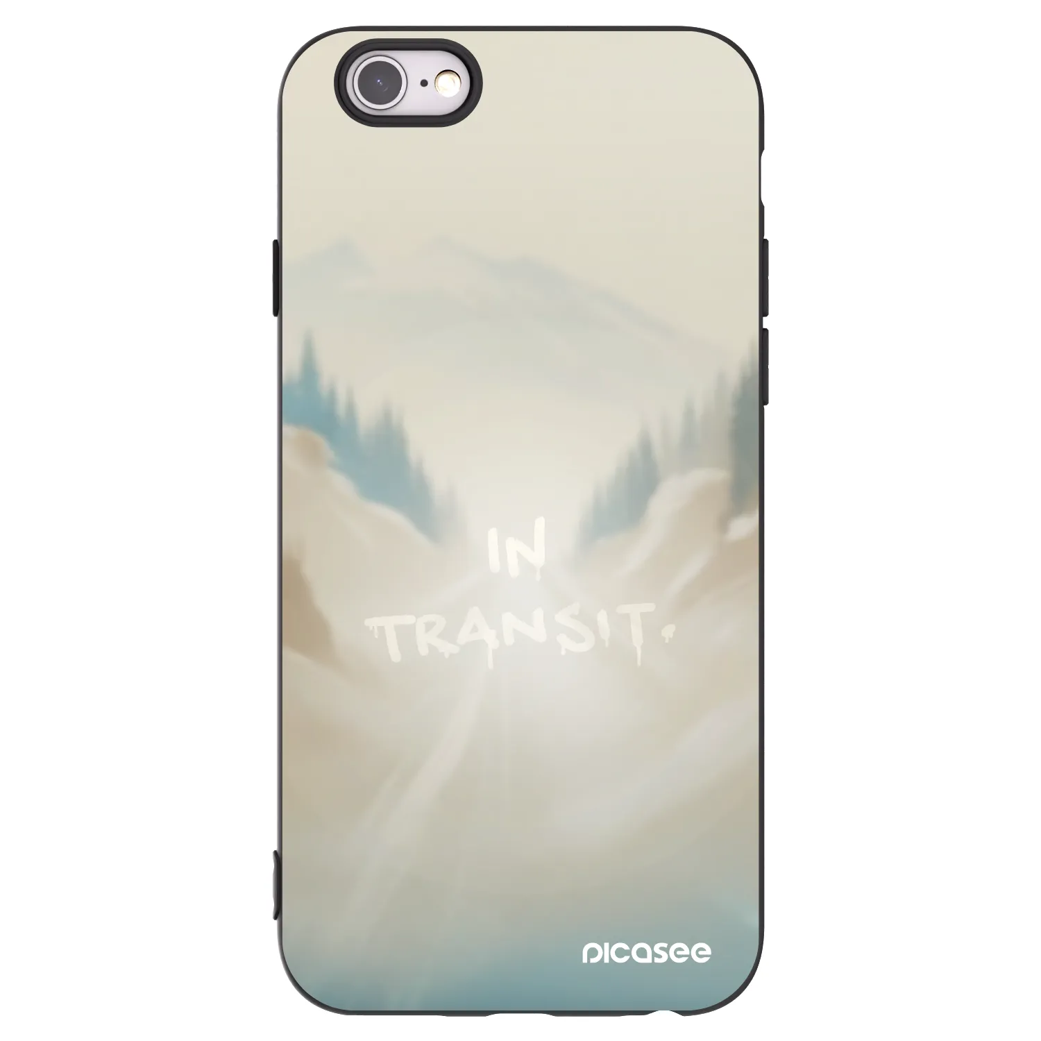 Picasee Μαύρη θήκη σιλικόνης για Apple iPhone 6/6S - IN TRANSIT