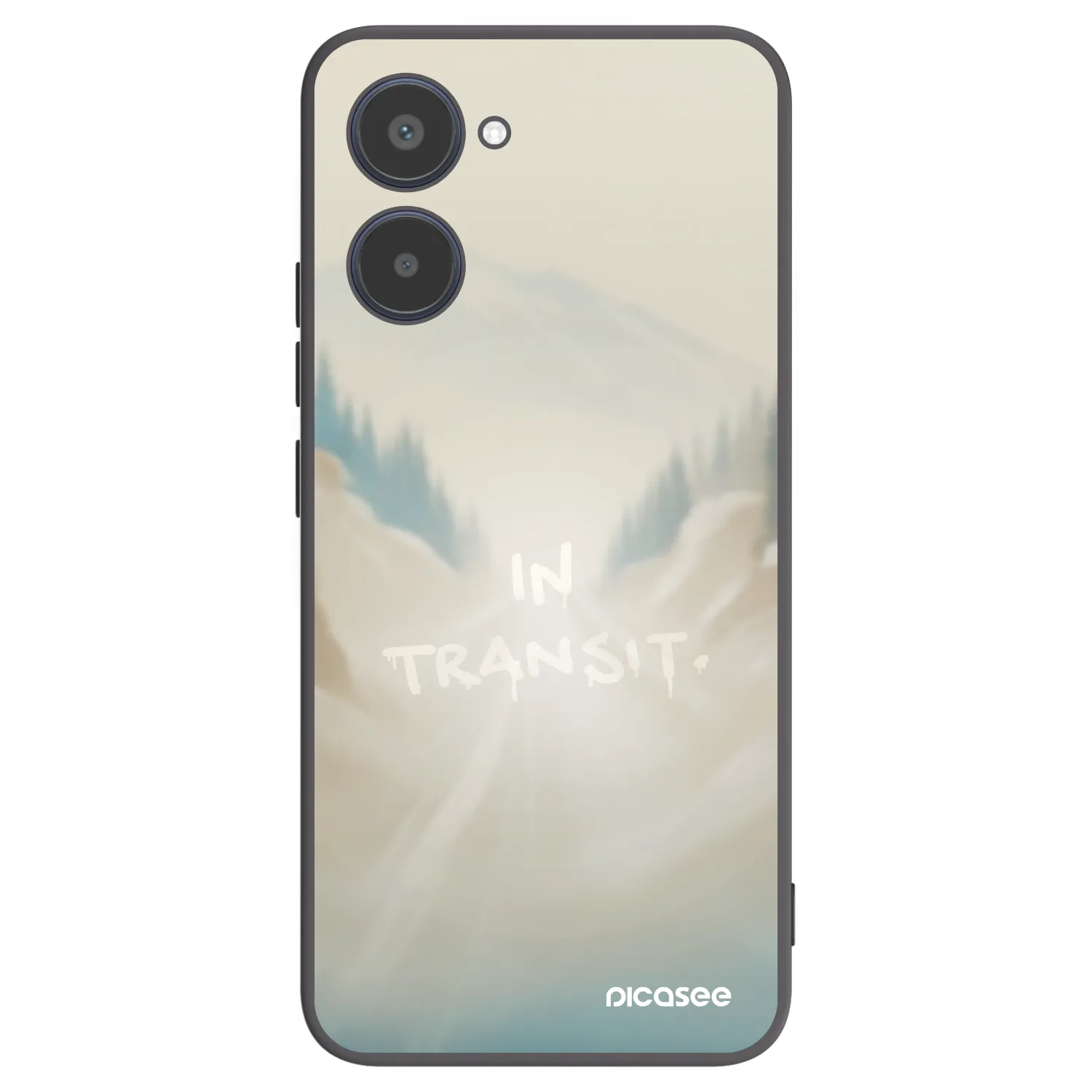 Picasee Μαύρη θήκη σιλικόνης για Realme 10 4G - IN TRANSIT