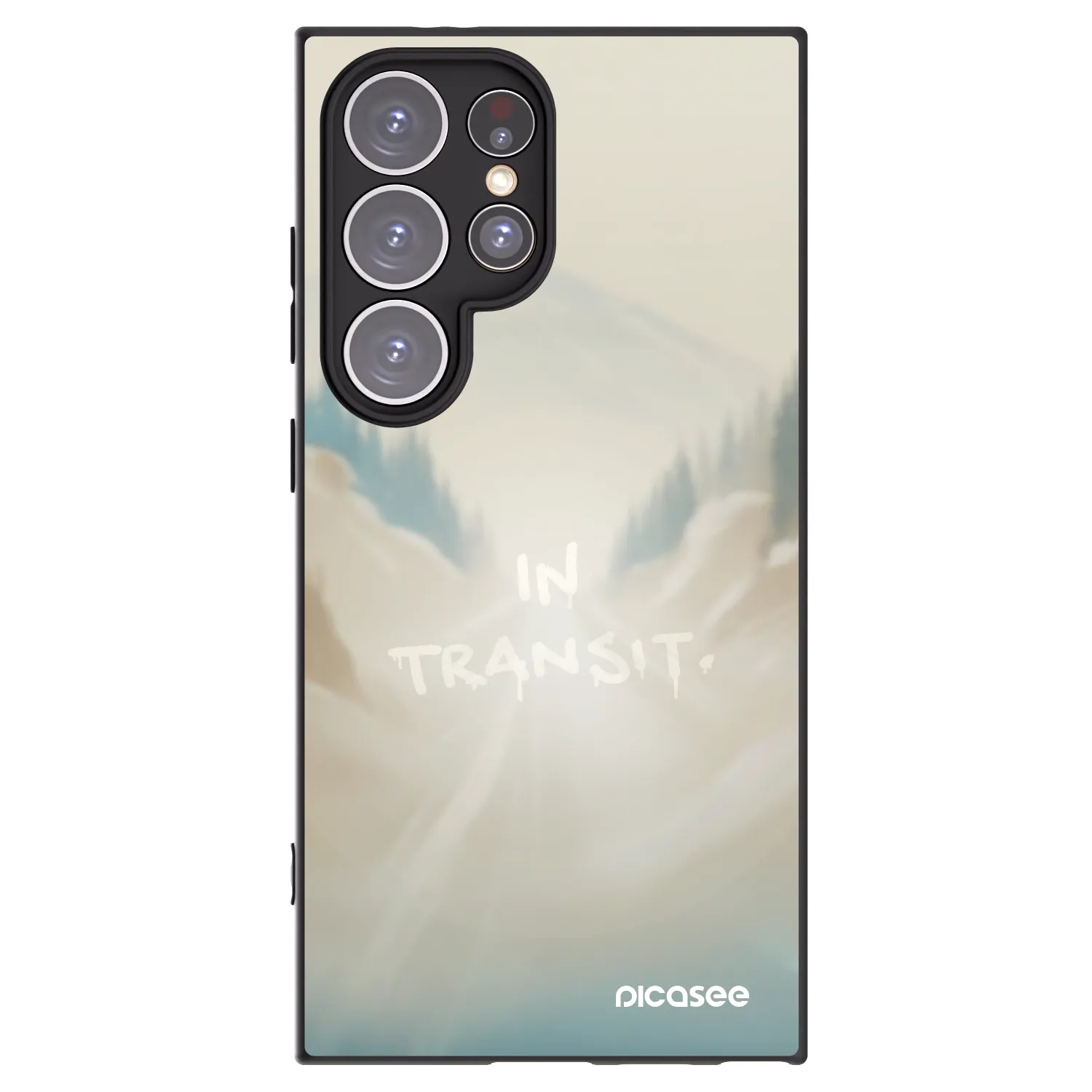 Picasee Μαύρη θήκη σιλικόνης για Samsung Galaxy S24 Ultra S928B 5G - IN TRANSIT