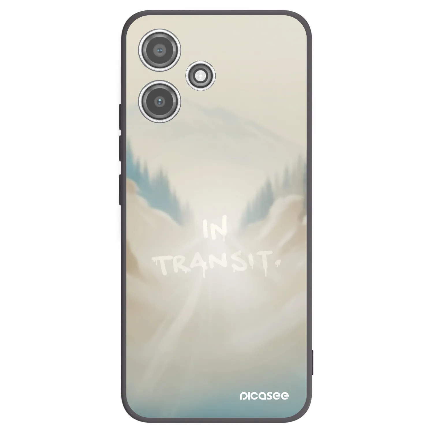 Picasee Μαύρη θήκη σιλικόνης για Xiaomi Redmi 12 5G - IN TRANSIT