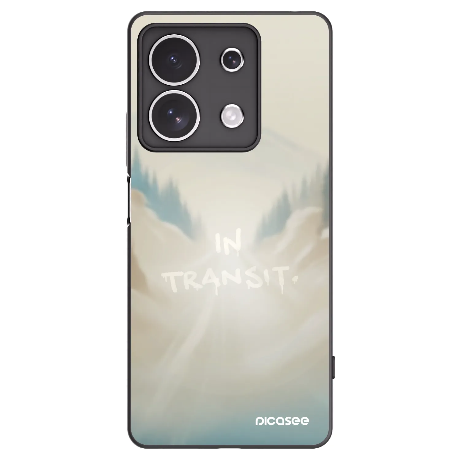 Picasee Μαύρη θήκη σιλικόνης για Xiaomi Redmi Note 13 4G - IN TRANSIT