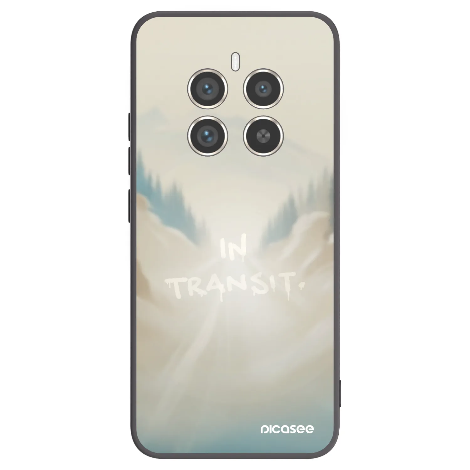 Picasee Μαύρη θήκη σιλικόνης για Realme 12 Pro 5G - IN TRANSIT