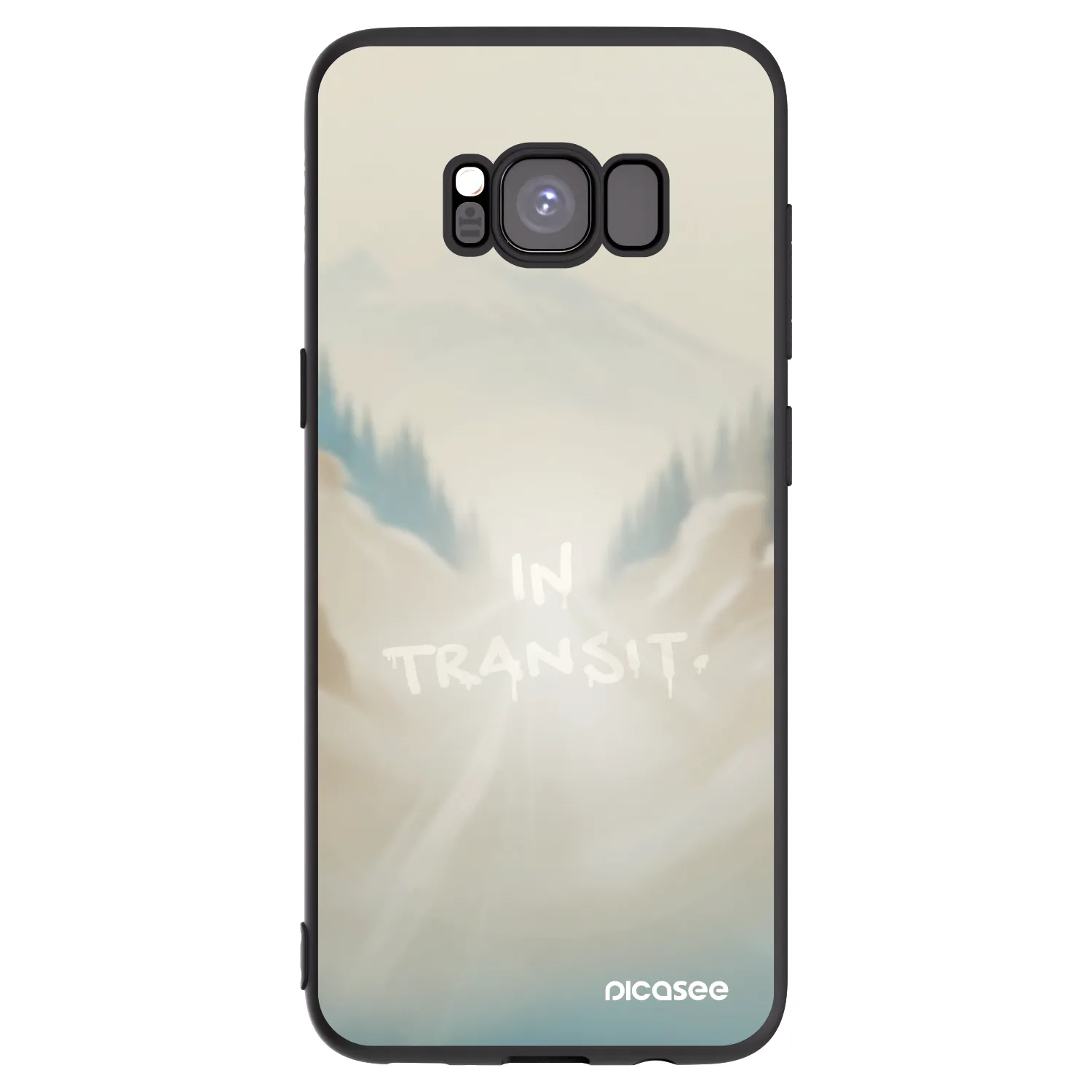 Picasee Μαύρη θήκη σιλικόνης για Samsung Galaxy S8 G950F - IN TRANSIT