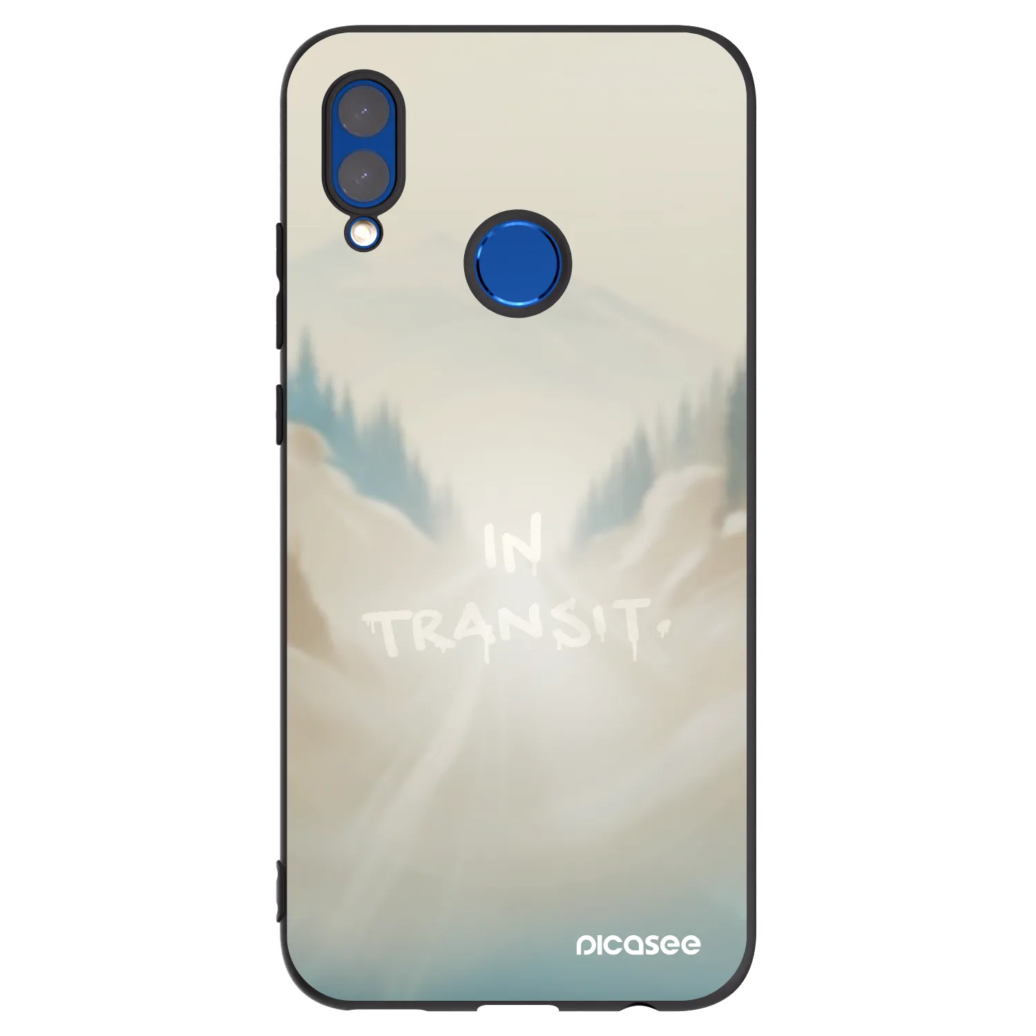Picasee Μαύρη θήκη σιλικόνης για Huawei P Smart 2019 - IN TRANSIT