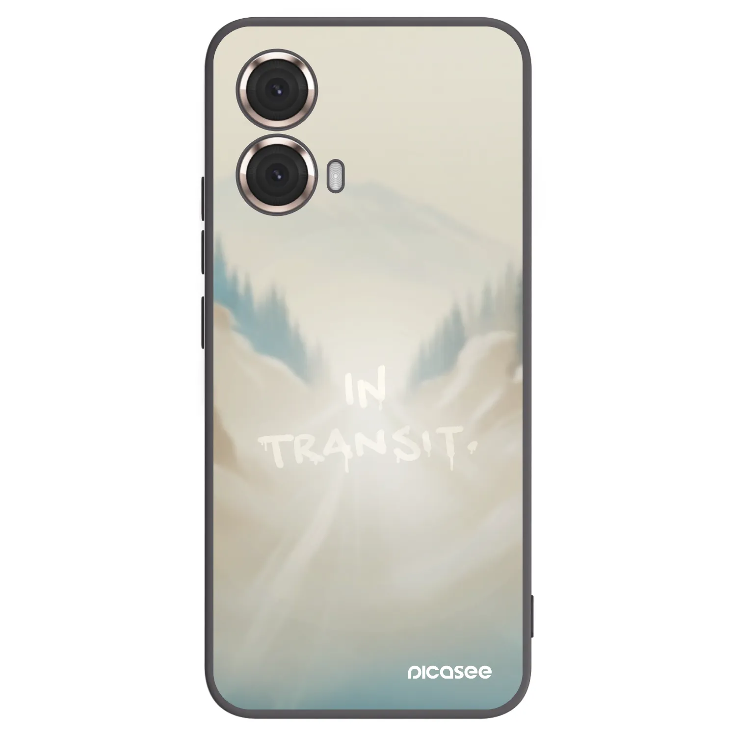 Picasee Μαύρη θήκη σιλικόνης για Motorola Moto G85 - IN TRANSIT