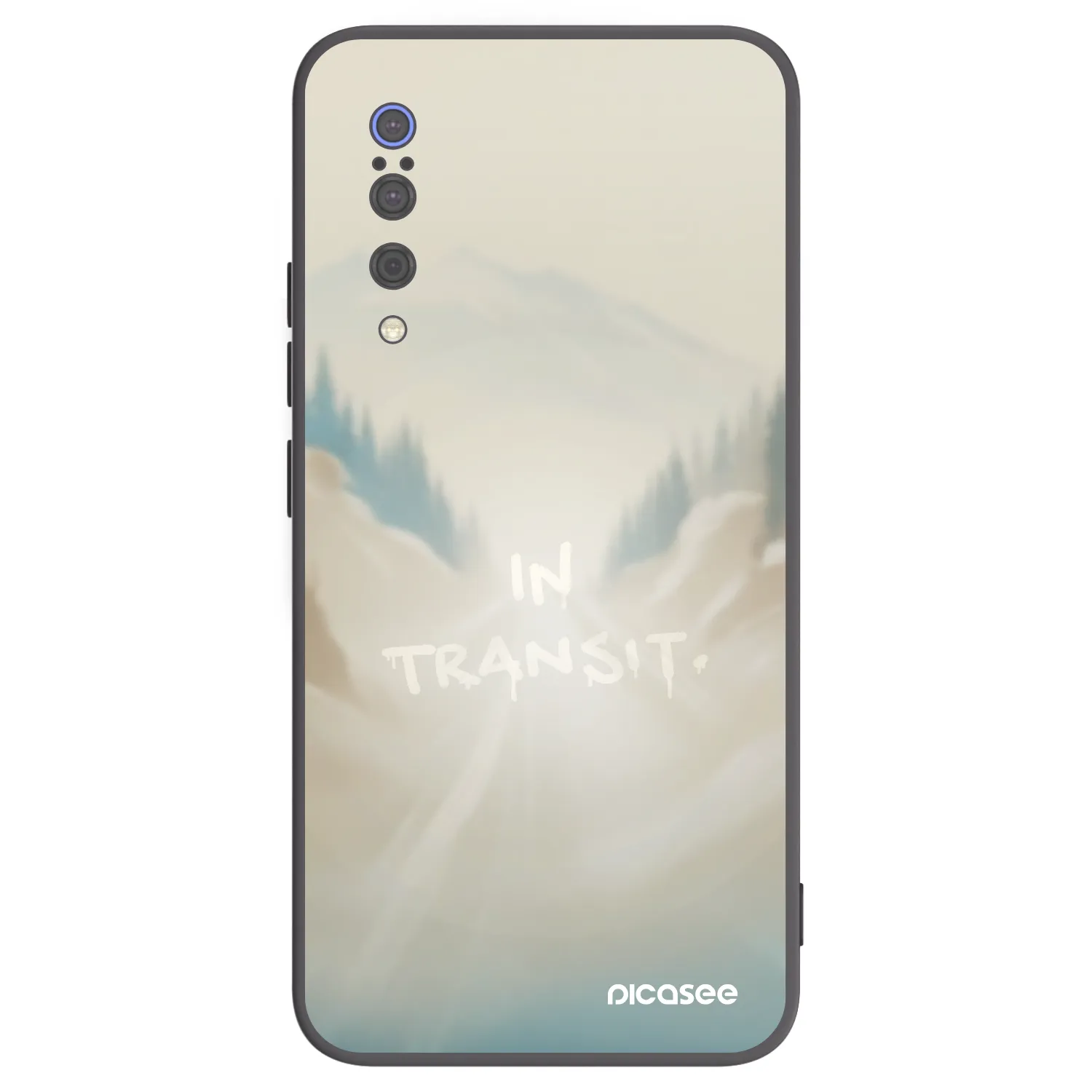 Picasee Μαύρη θήκη σιλικόνης για Xiaomi Mi 9 - IN TRANSIT