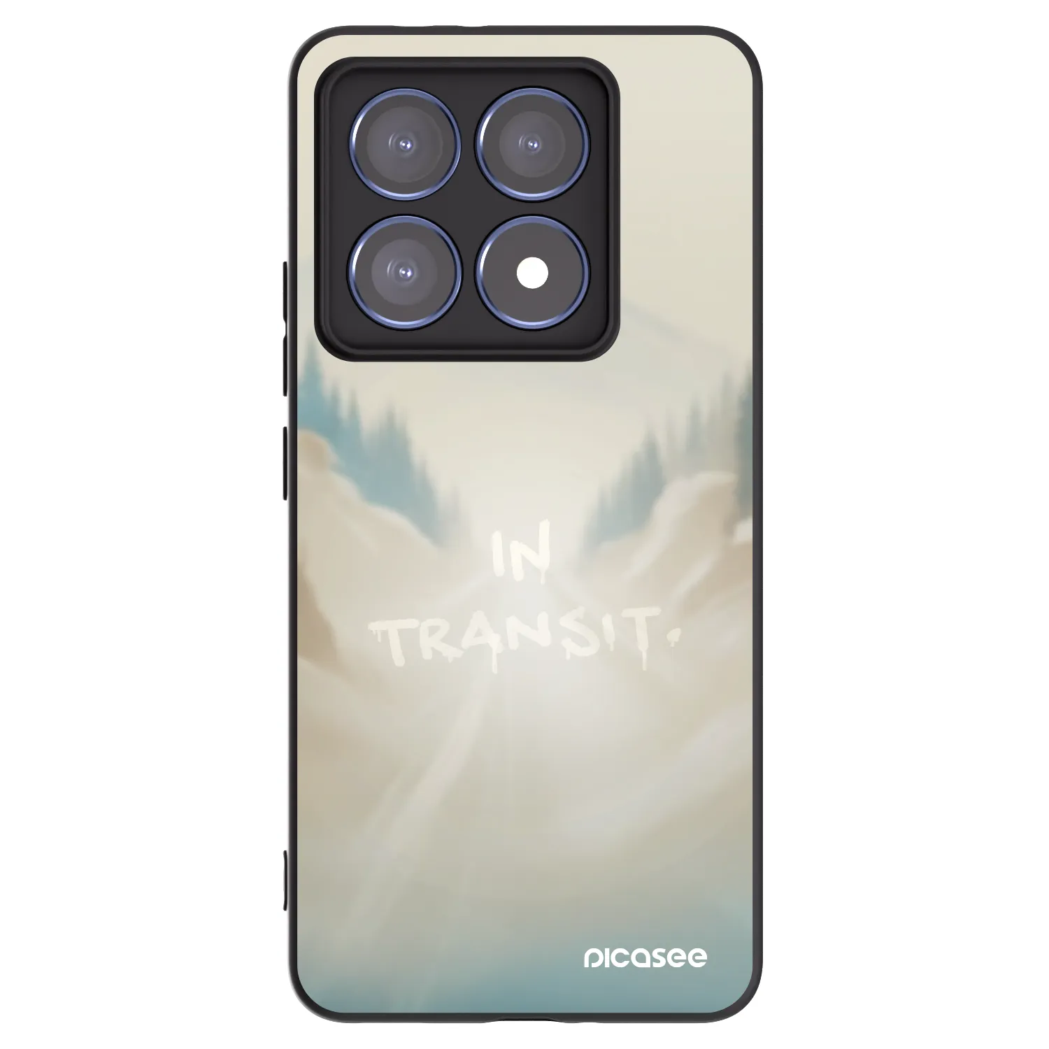 Picasee Μαύρη θήκη σιλικόνης για Xiaomi 14T Pro - IN TRANSIT