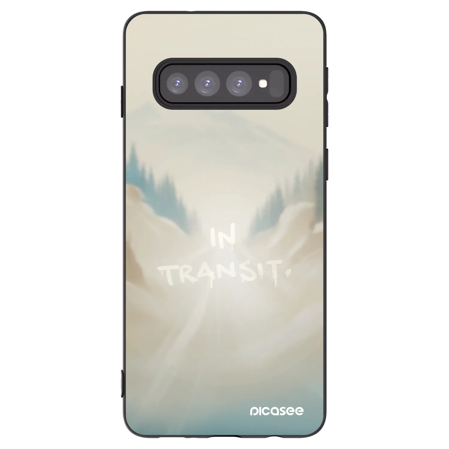 Picasee Μαύρη θήκη σιλικόνης για Samsung Galaxy S10 G973 - IN TRANSIT