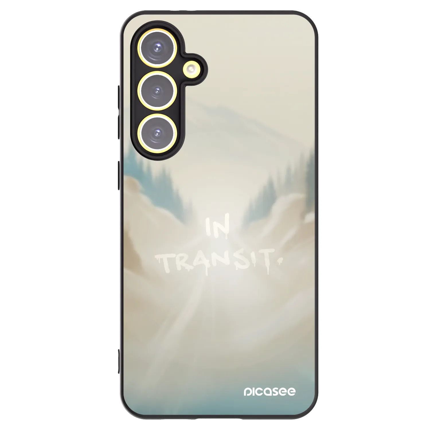 Picasee Μαύρη θήκη σιλικόνης για Samsung Galaxy S24 FE S721B - IN TRANSIT