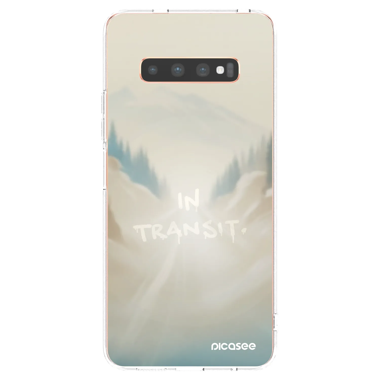 Picasee διαφανής θήκη σιλικόνης Samsung Galaxy S10 Plus G975 - IN TRANSIT