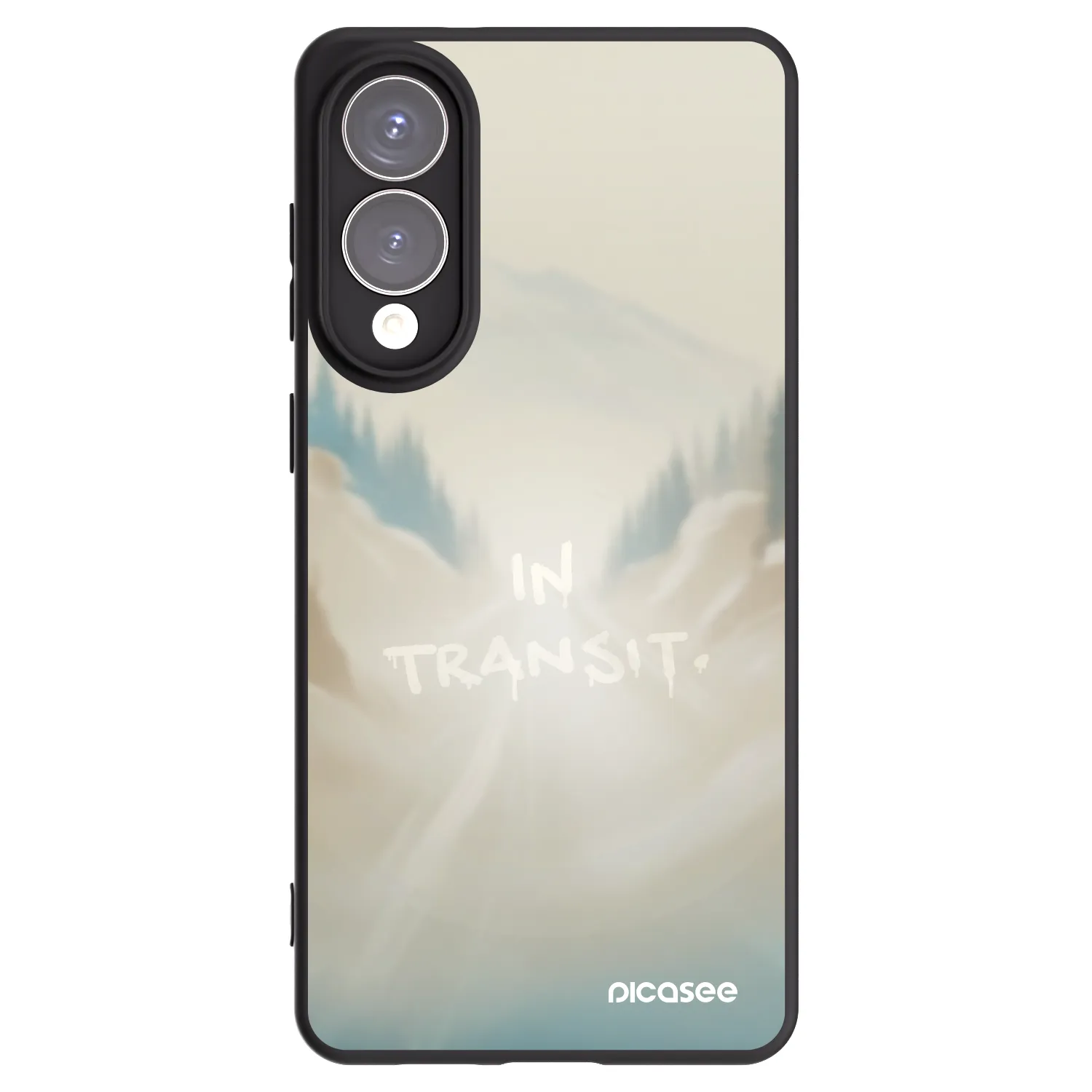 Picasee Μαύρη θήκη σιλικόνης για Samsung Galaxy S25 Edge 5G - IN TRANSIT