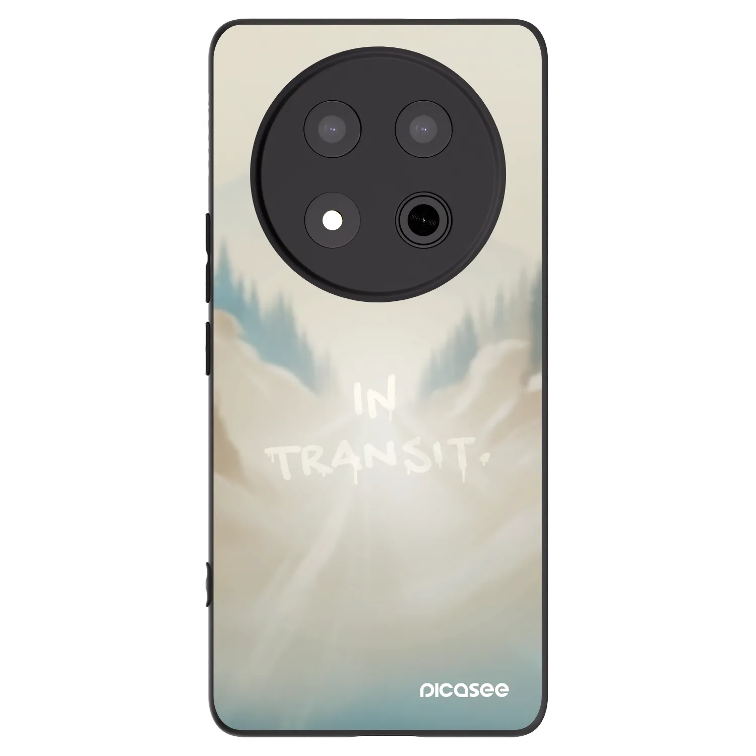 Picasee Μαύρη θήκη σιλικόνης για Honor Magic7 Lite 5G - IN TRANSIT