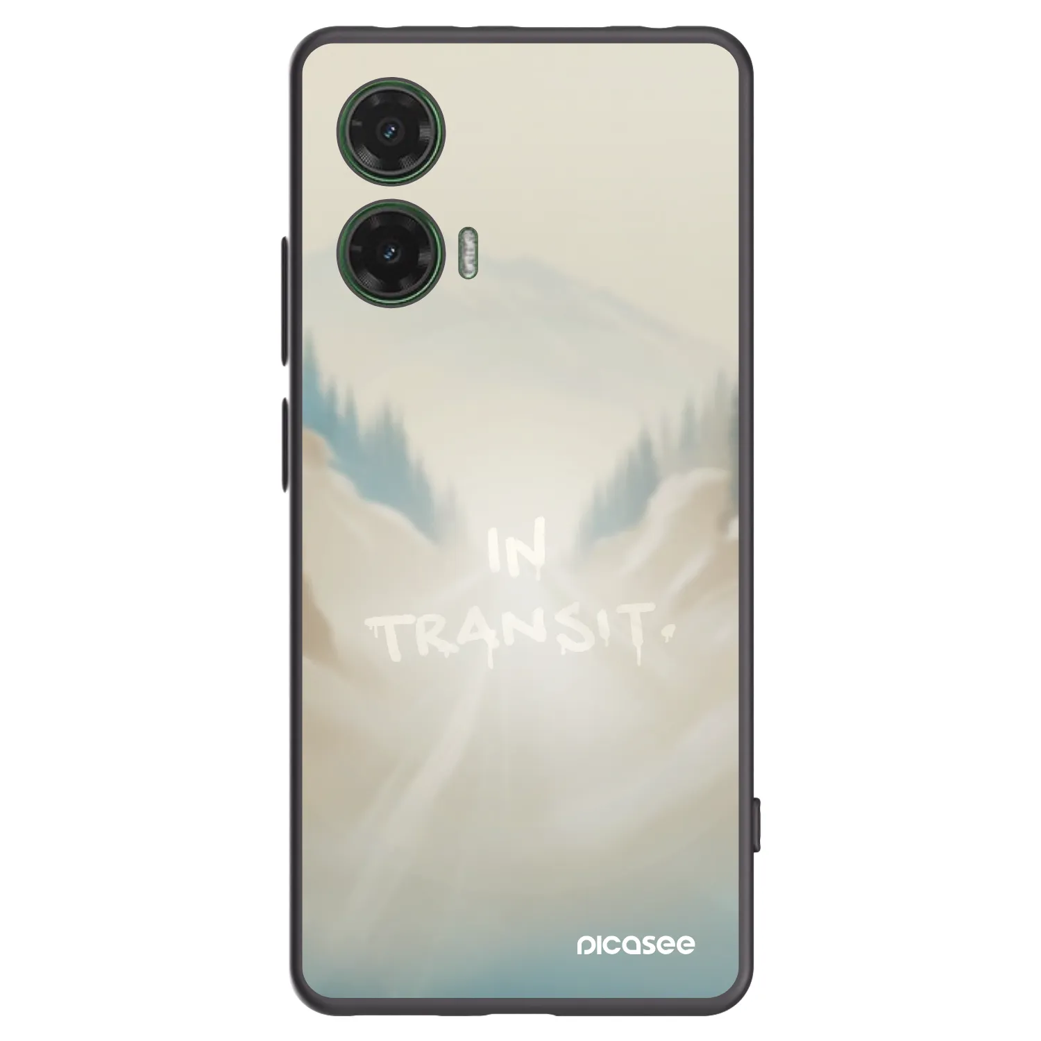 Picasee Μαύρη θήκη σιλικόνης για Motorola Moto G35 5G - IN TRANSIT