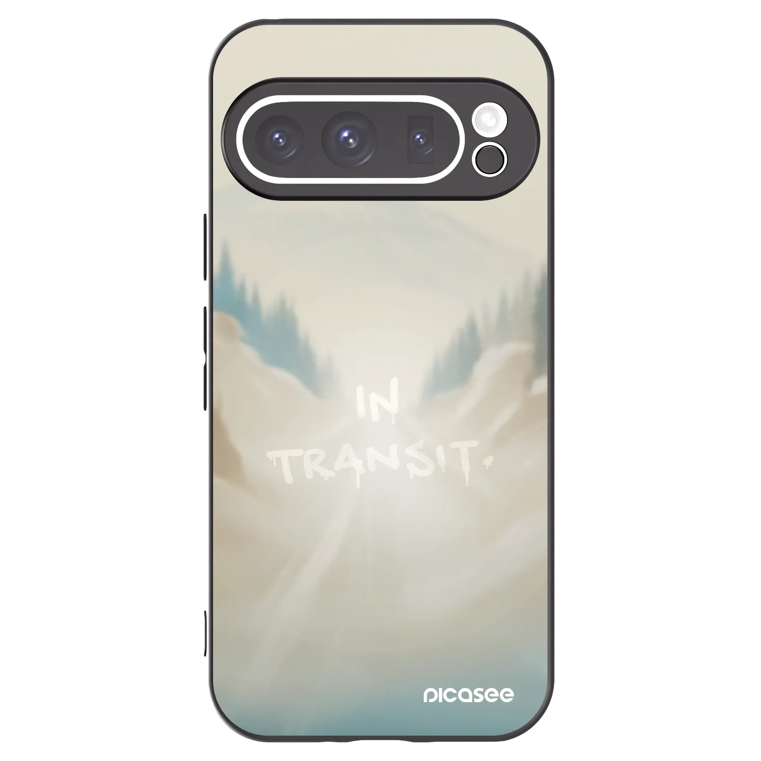 Picasee Μαύρη θήκη σιλικόνης για Google Pixel 9 Pro - IN TRANSIT