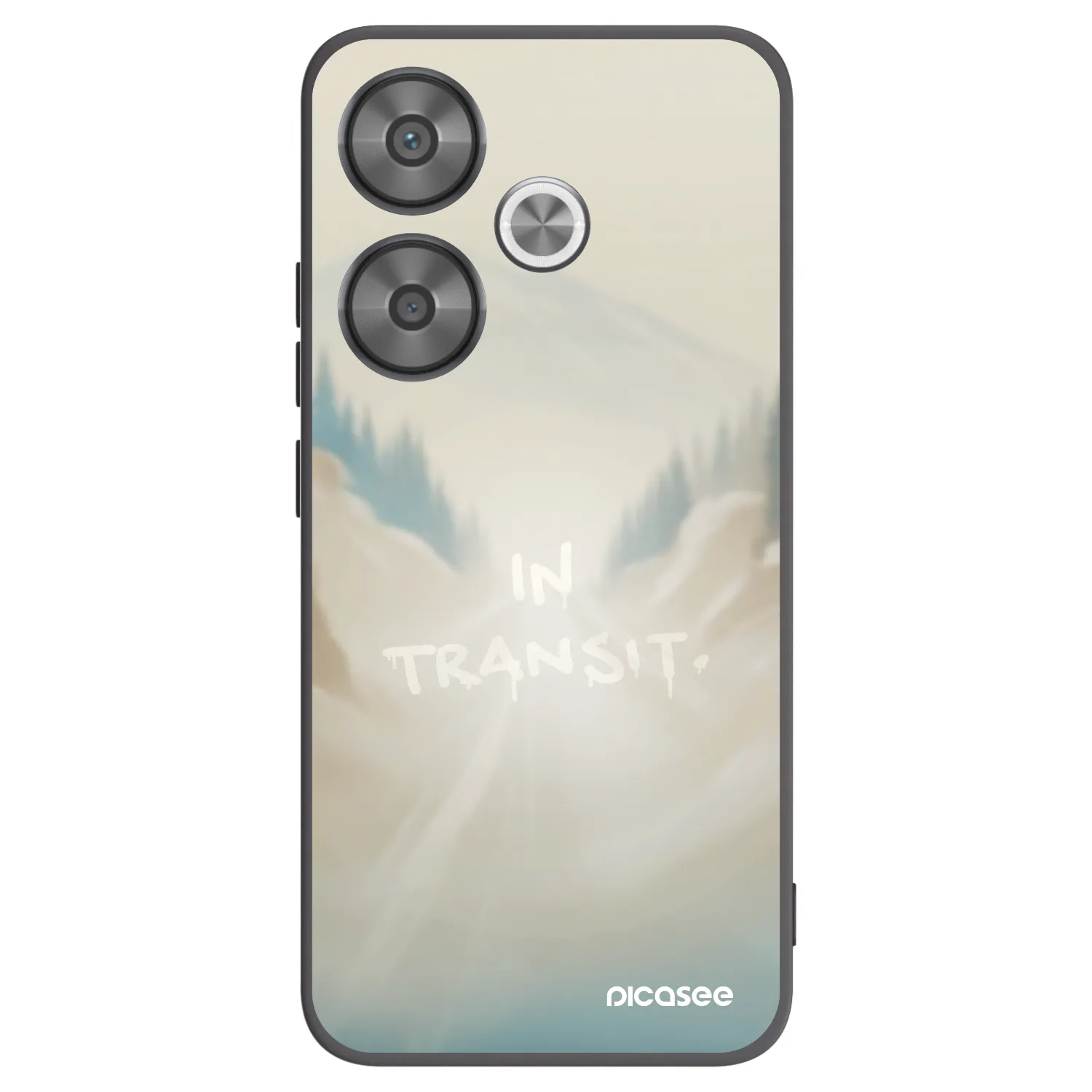 Picasee Μαύρη θήκη σιλικόνης για Xiaomi Poco F6 - IN TRANSIT