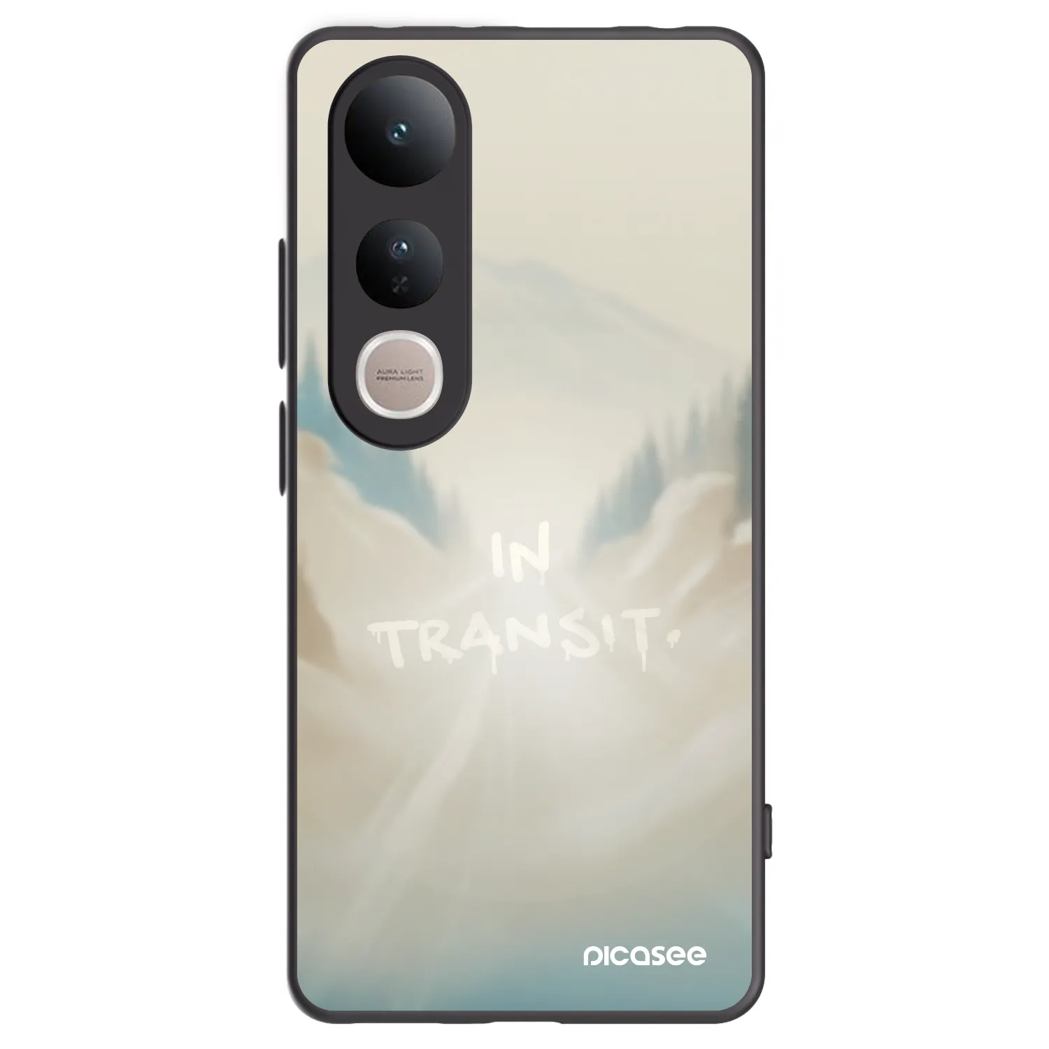 Picasee Μαύρη θήκη σιλικόνης για Vivo V50 Lite 5G - IN TRANSIT