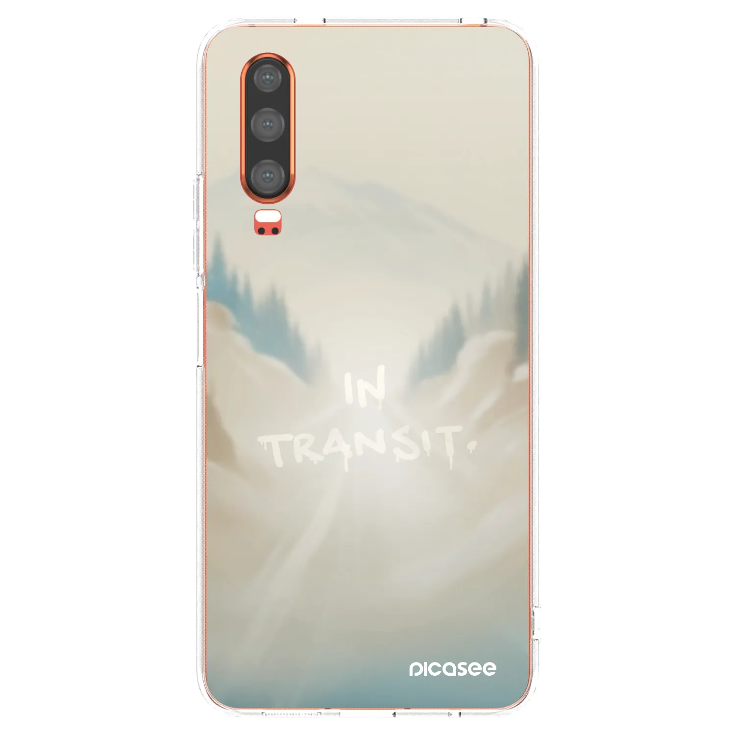 Picasee διαφανής θήκη σιλικόνης Huawei P30 - IN TRANSIT