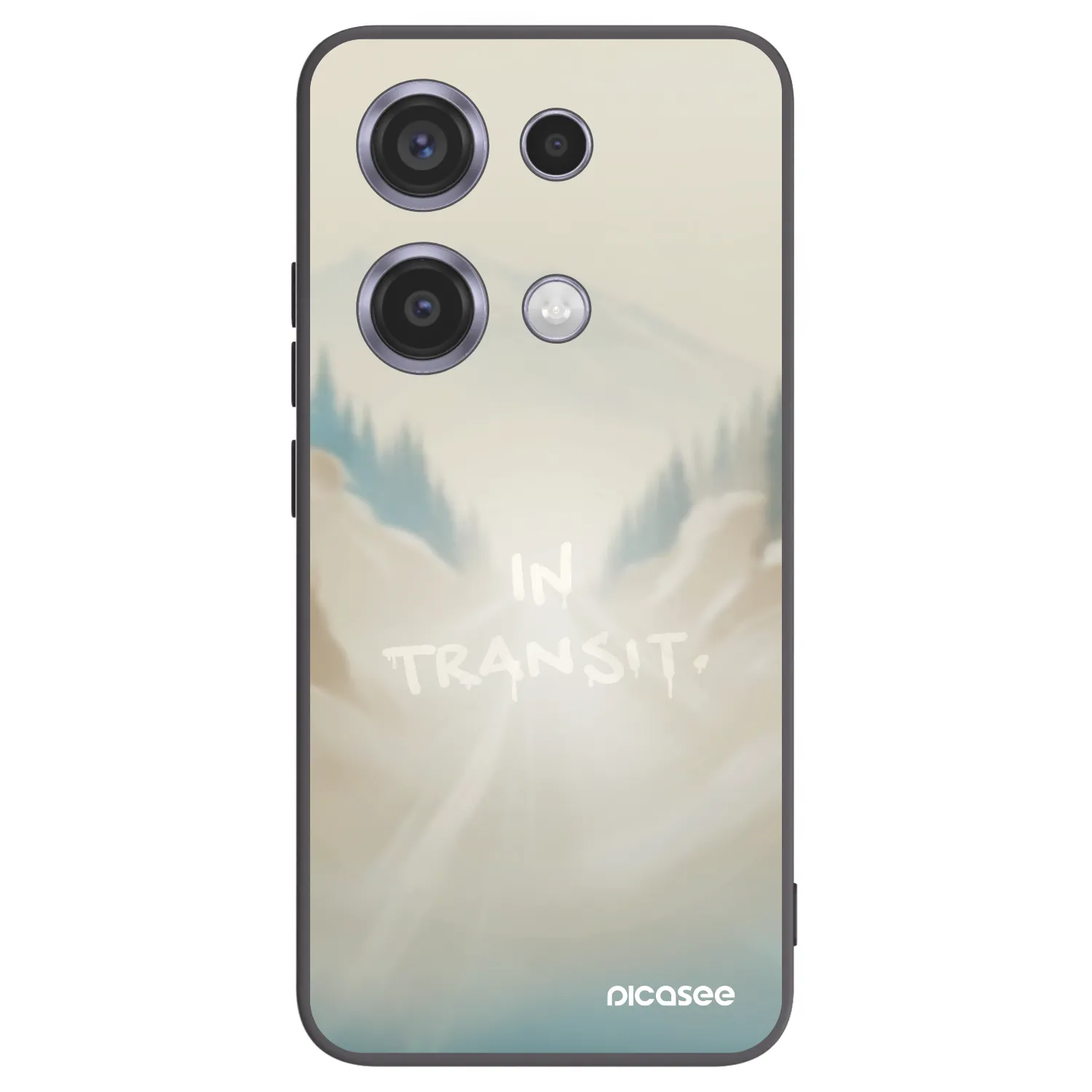 Picasee Μαύρη θήκη σιλικόνης για Xiaomi Redmi Note 14S - IN TRANSIT