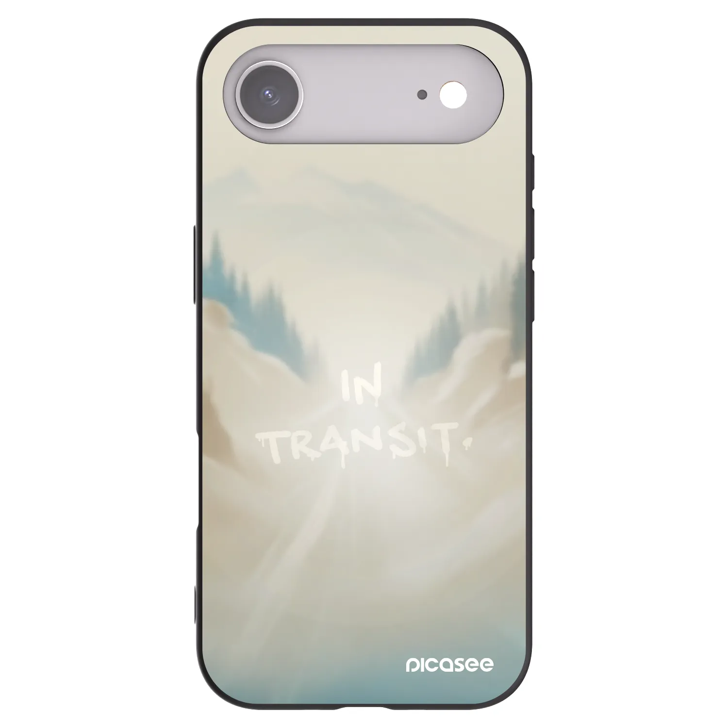 Picasee Μαύρη θήκη σιλικόνης για Apple iPhone Air - IN TRANSIT