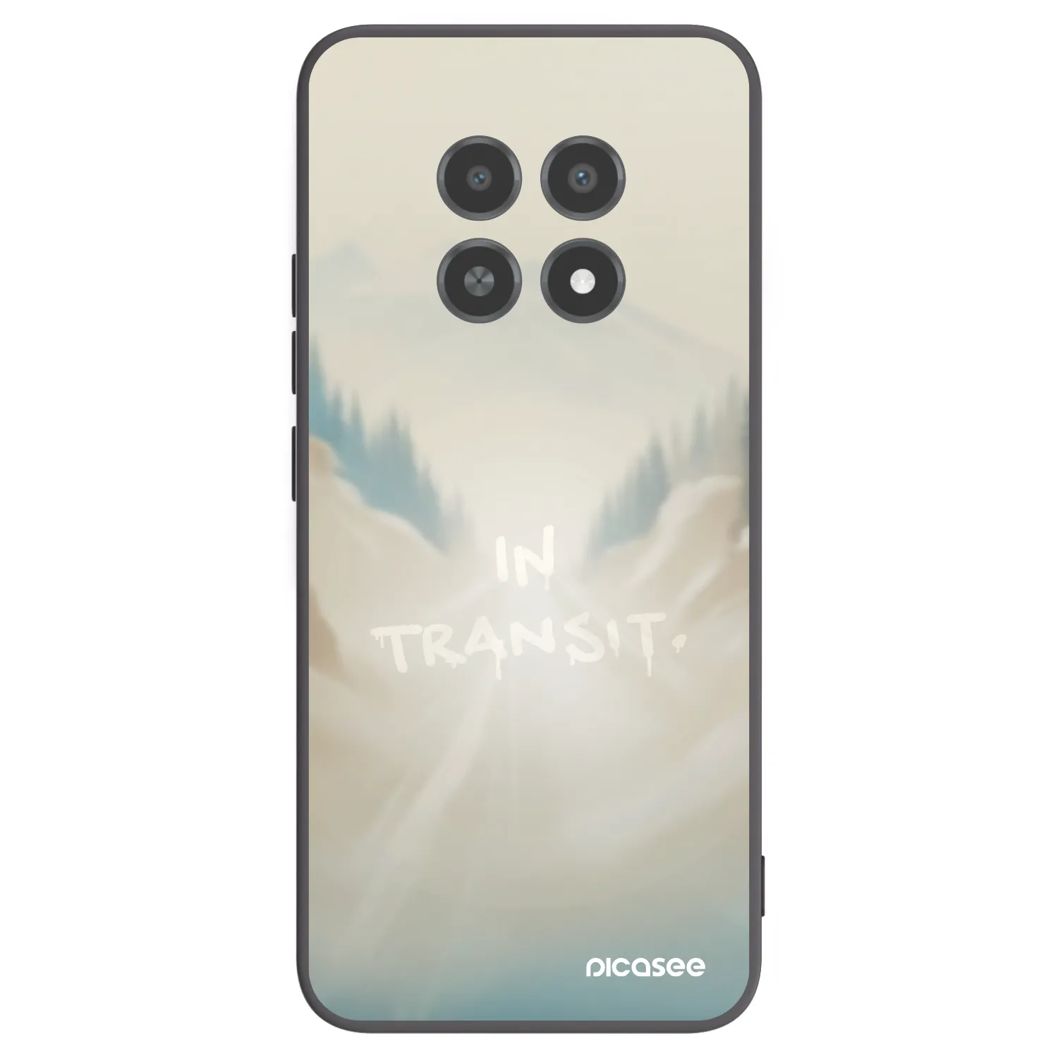 Picasee Μαύρη θήκη σιλικόνης για Realme 12X - IN TRANSIT