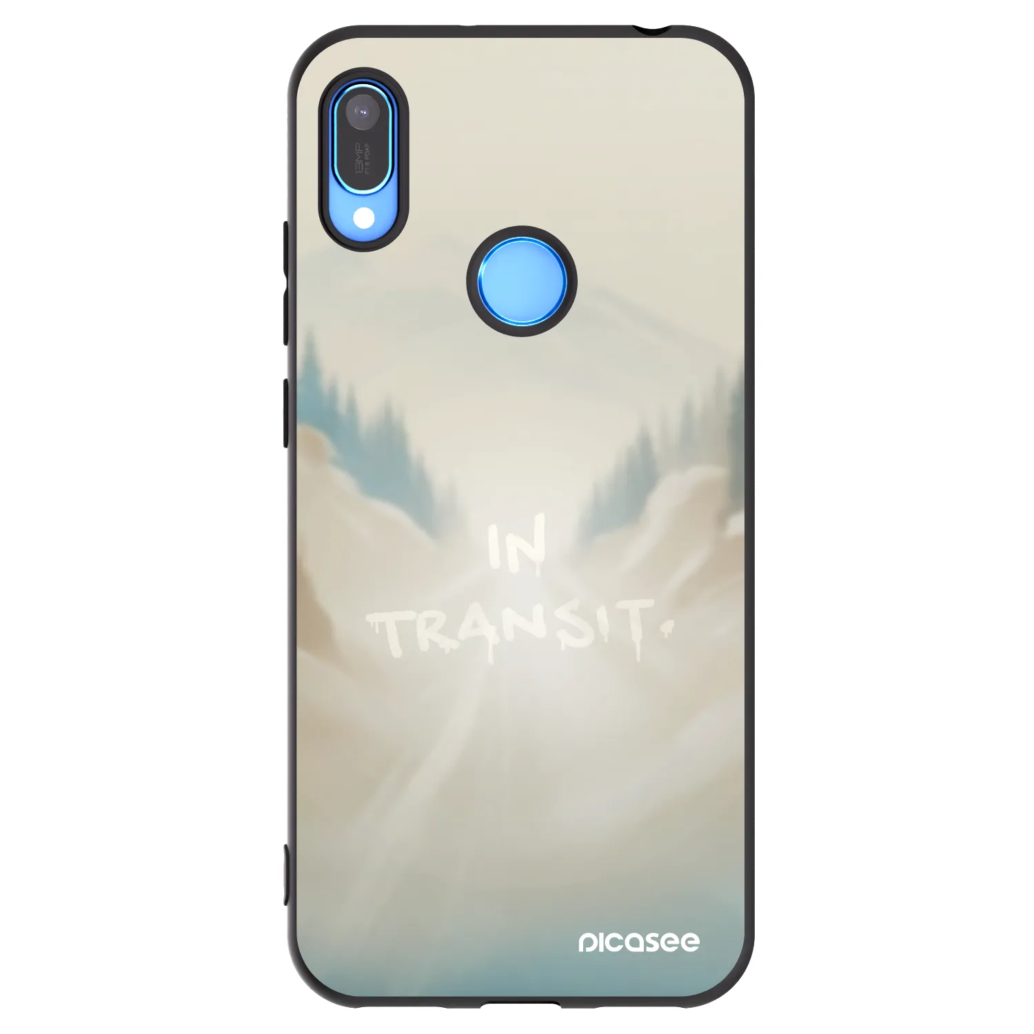 Picasee Μαύρη θήκη σιλικόνης για Huawei Y6 2019 - IN TRANSIT