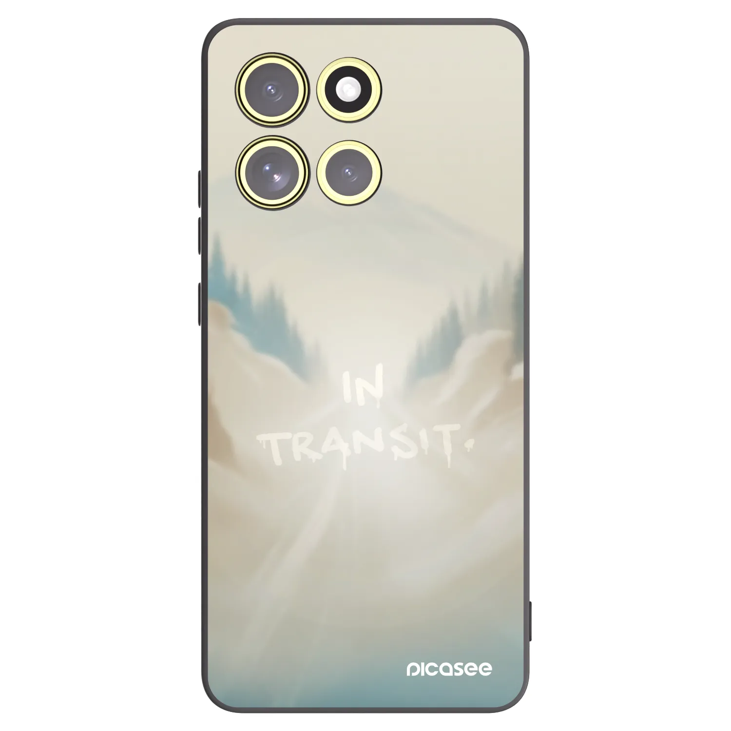 Picasee Μαύρη θήκη σιλικόνης για Motorola Moto G86 5G - IN TRANSIT