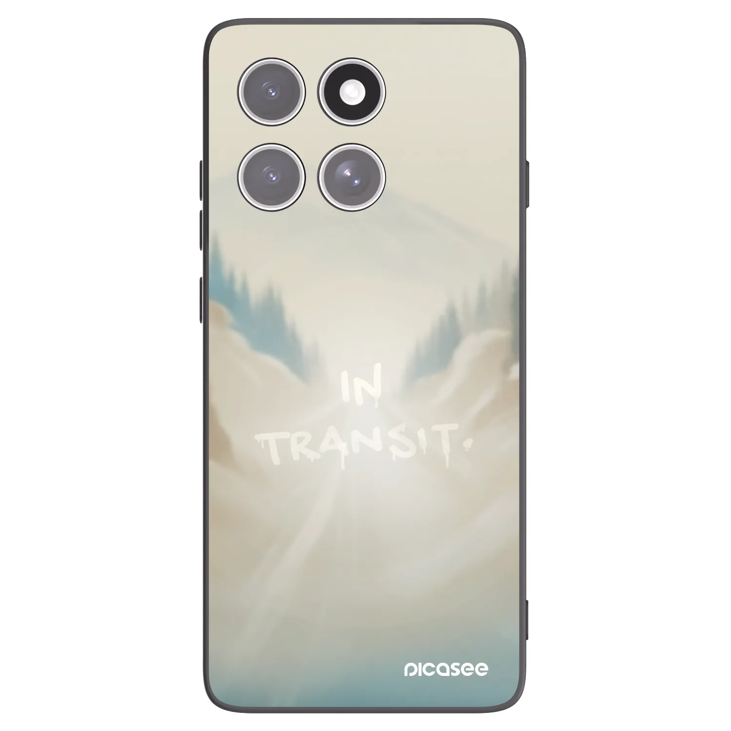 Picasee Μαύρη θήκη σιλικόνης για Motorola Edge 60 Fusion - IN TRANSIT