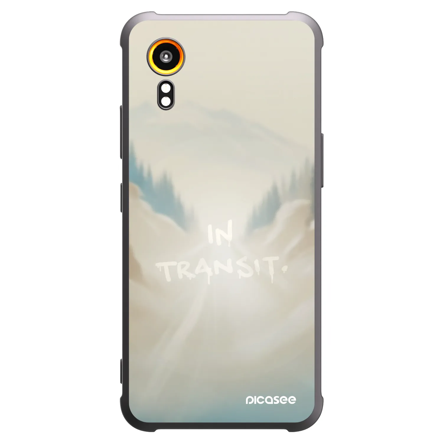 Picasee Μαύρη θήκη σιλικόνης για Samsung Galaxy Xcover 7 - IN TRANSIT