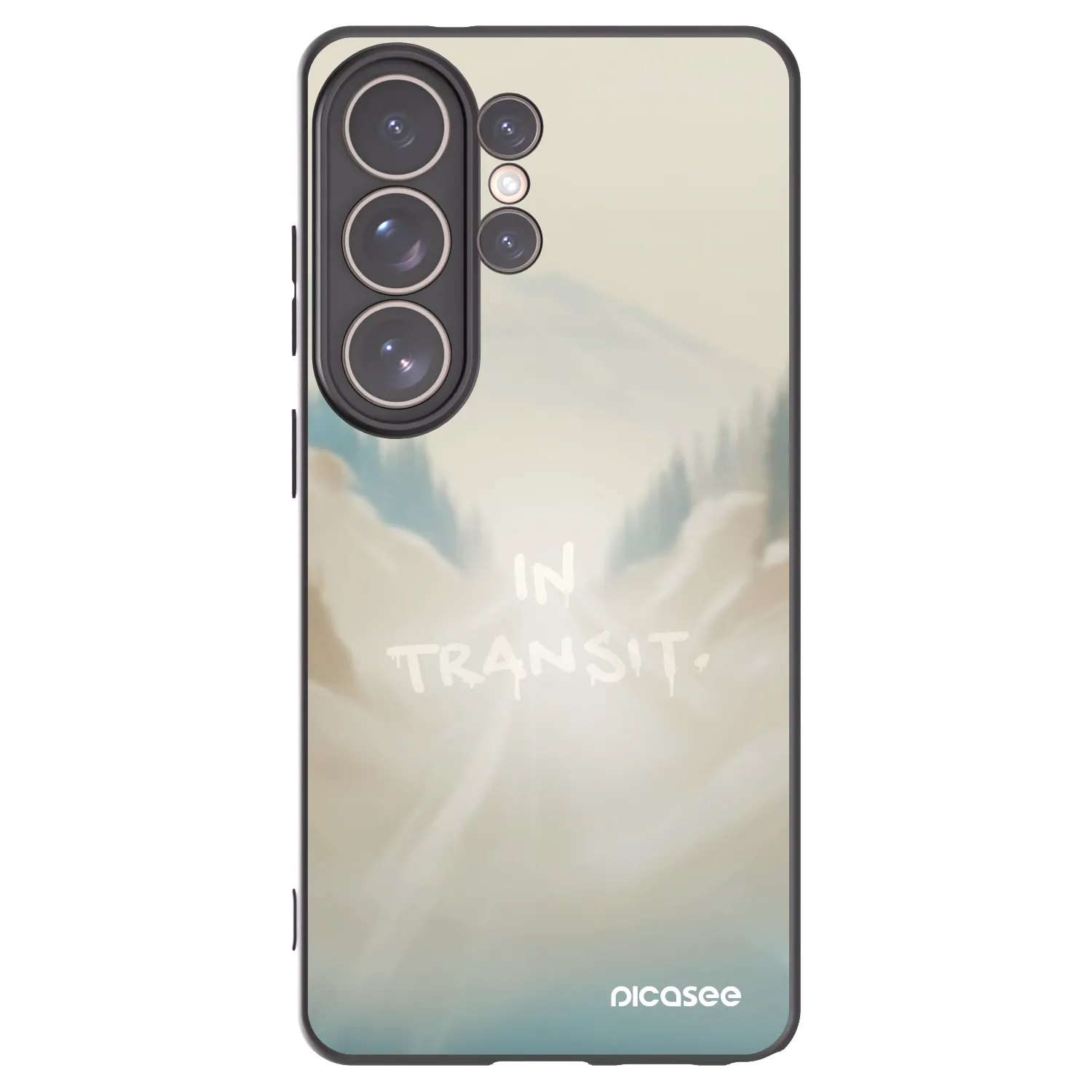 Picasee Μαύρη θήκη σιλικόνης για Samsung Galaxy S26 Ultra - IN TRANSIT