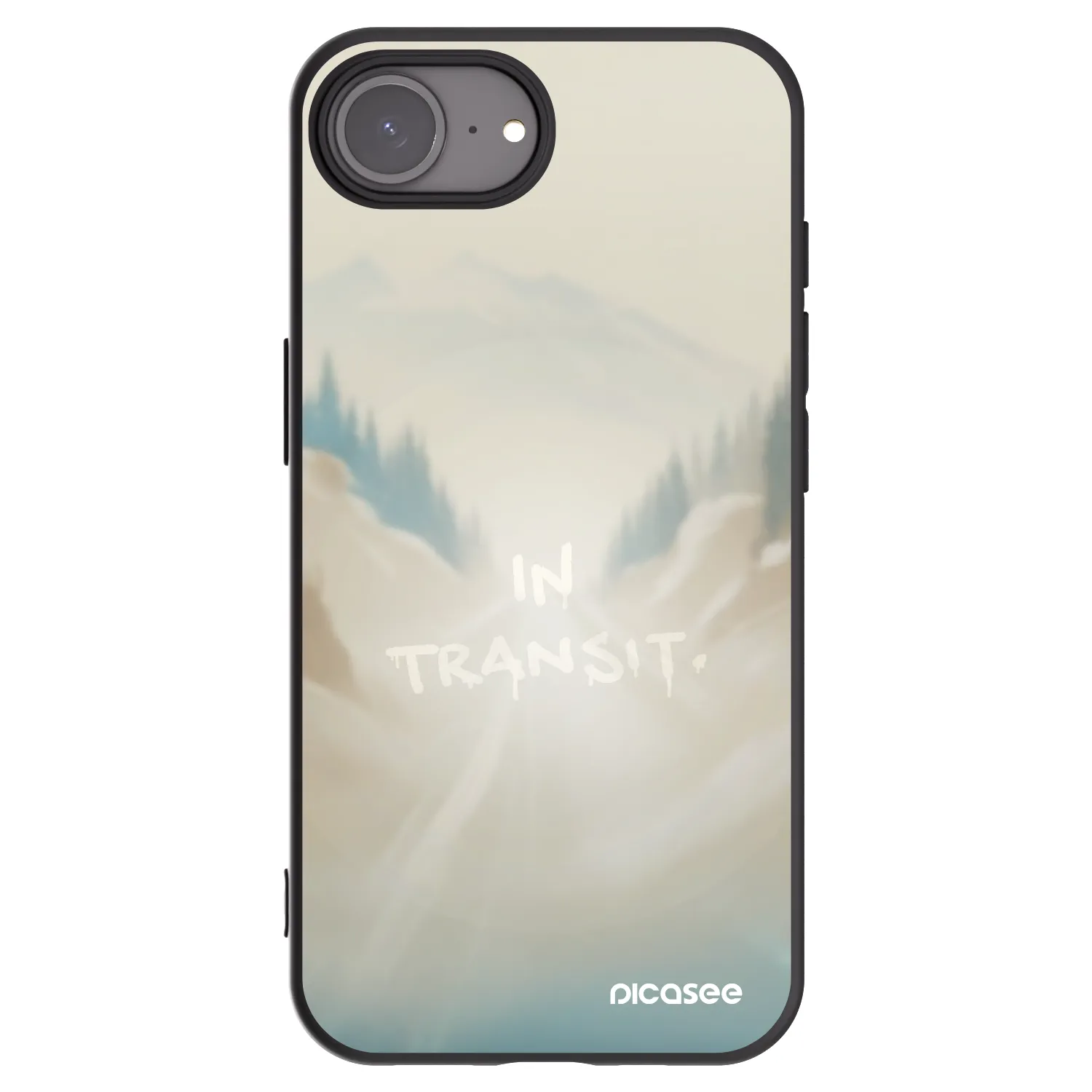 Picasee Μαύρη θήκη σιλικόνης για Apple iPhone 17e - IN TRANSIT