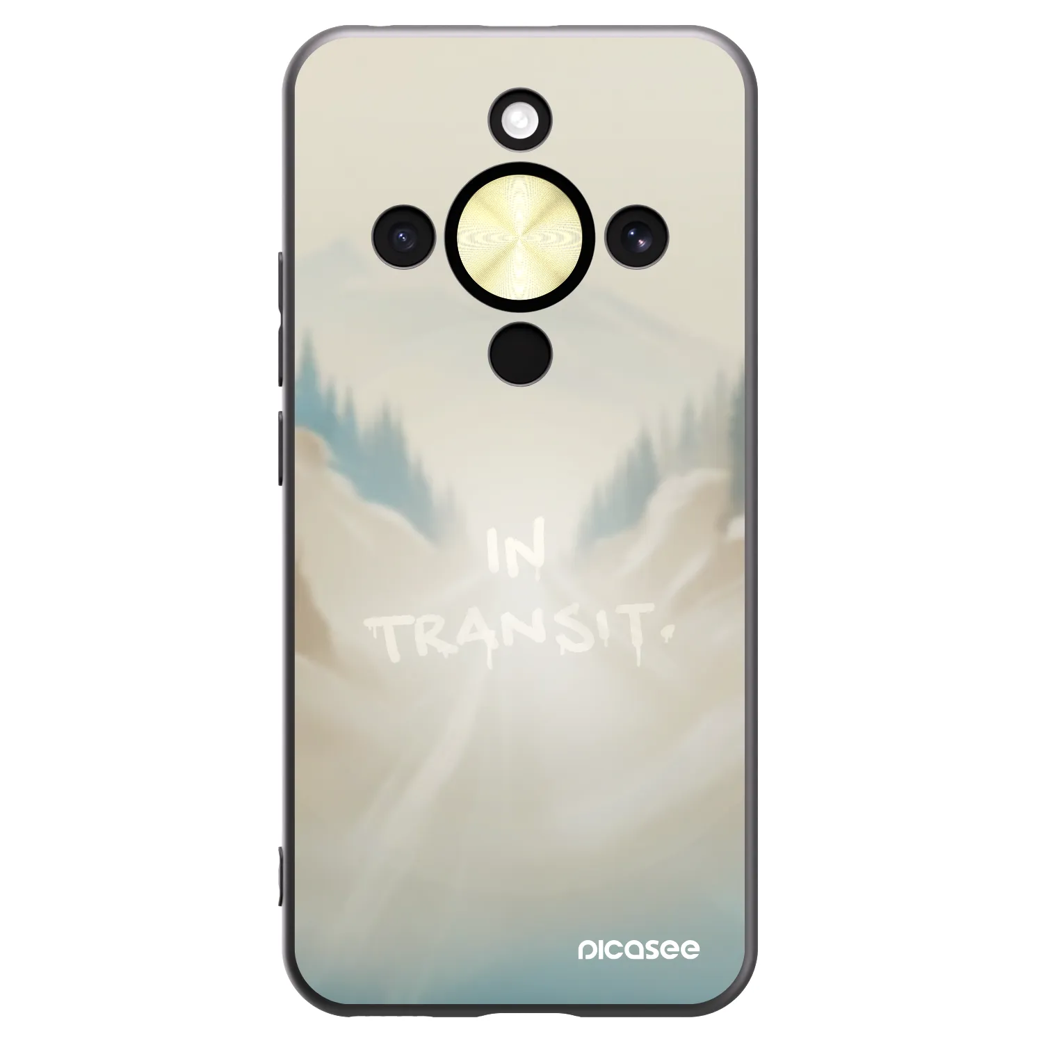 Picasee Μαύρη θήκη σιλικόνης για Honor Magic8 Lite 5G - IN TRANSIT