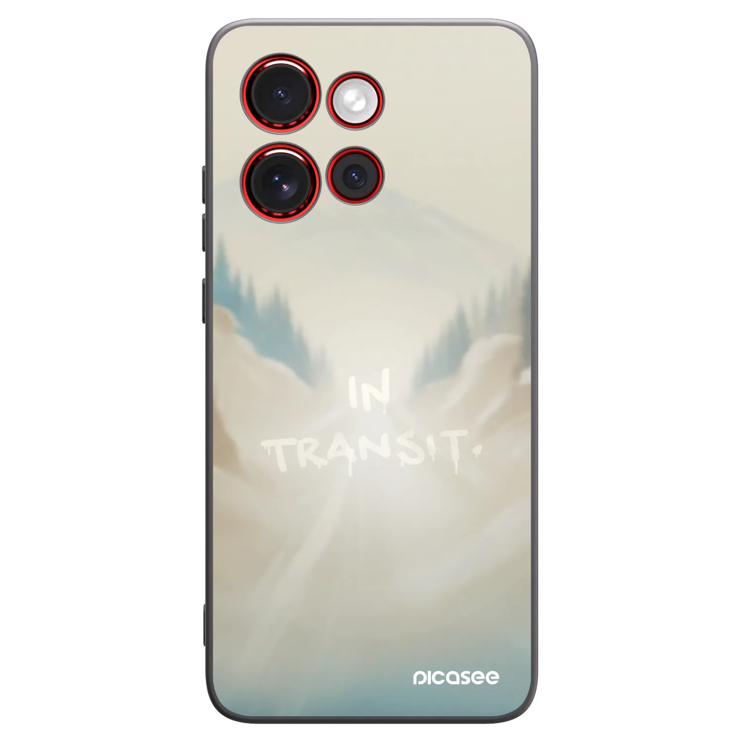 Picasee Μαύρη θήκη σιλικόνης για Motorola Edge 60 Neo 5G - IN TRANSIT