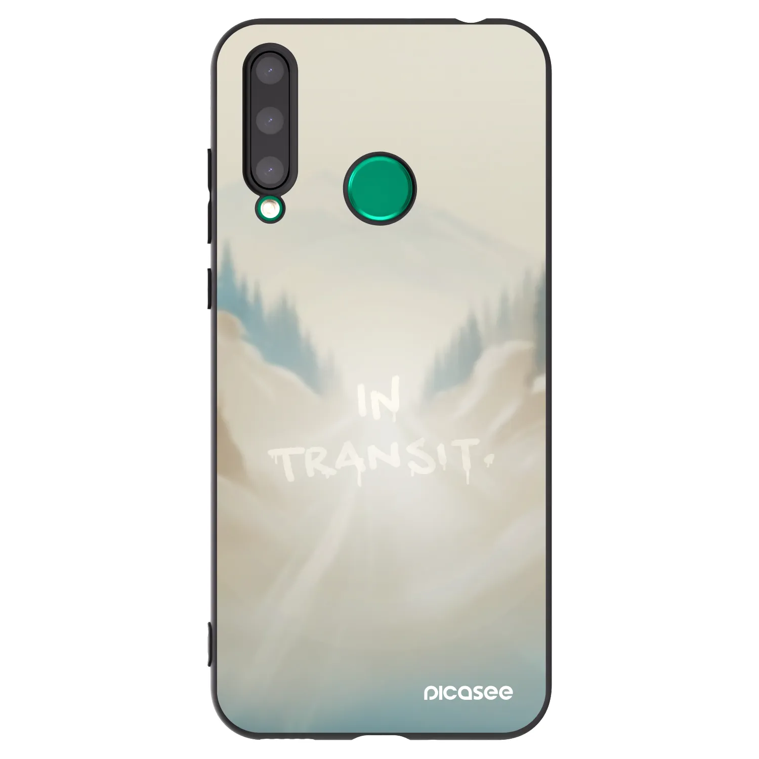 Picasee Μαύρη θήκη σιλικόνης για Honor 20 Lite - IN TRANSIT