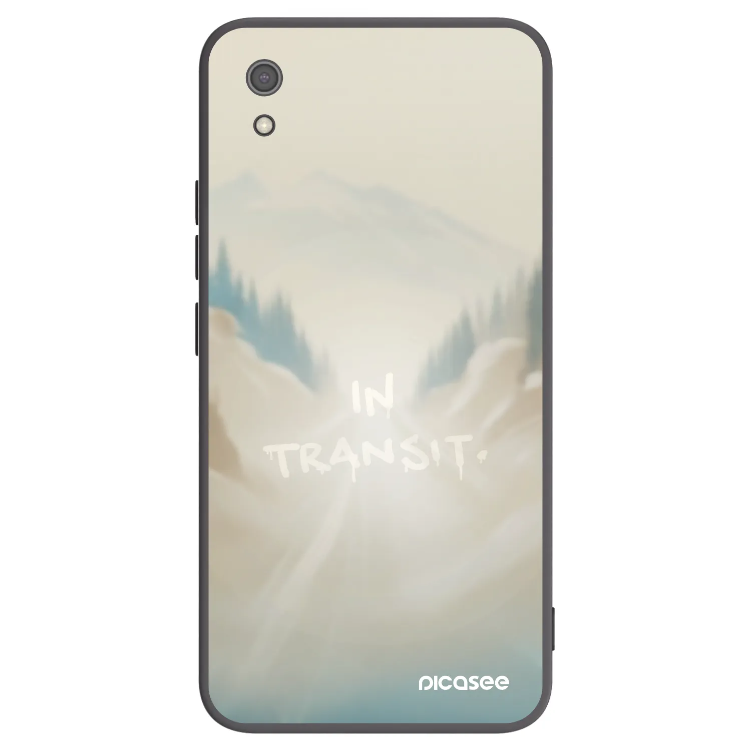 Picasee Μαύρη θήκη σιλικόνης για Xiaomi Redmi 7A - IN TRANSIT