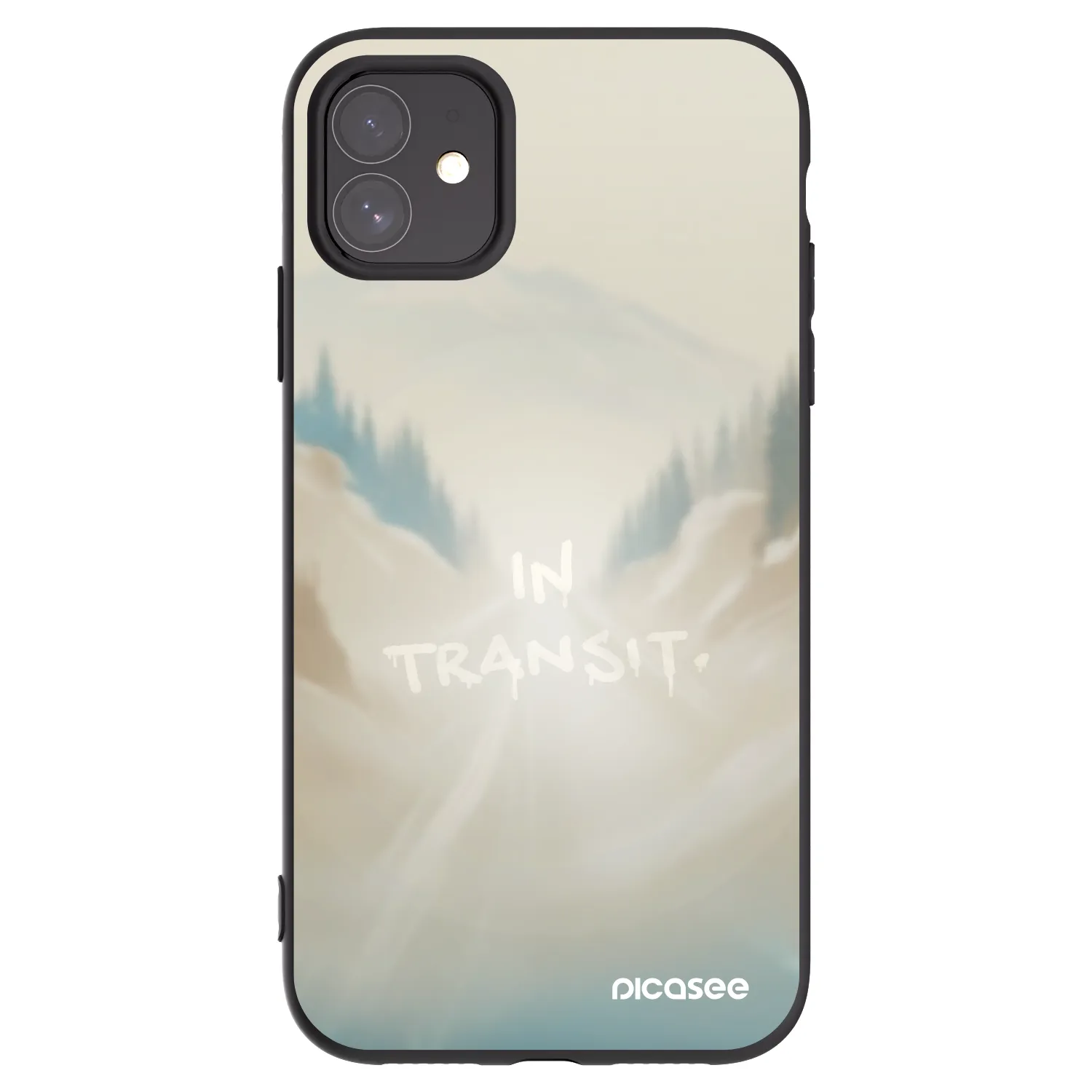 Picasee Μαύρη θήκη σιλικόνης για Apple iPhone 11 - IN TRANSIT
