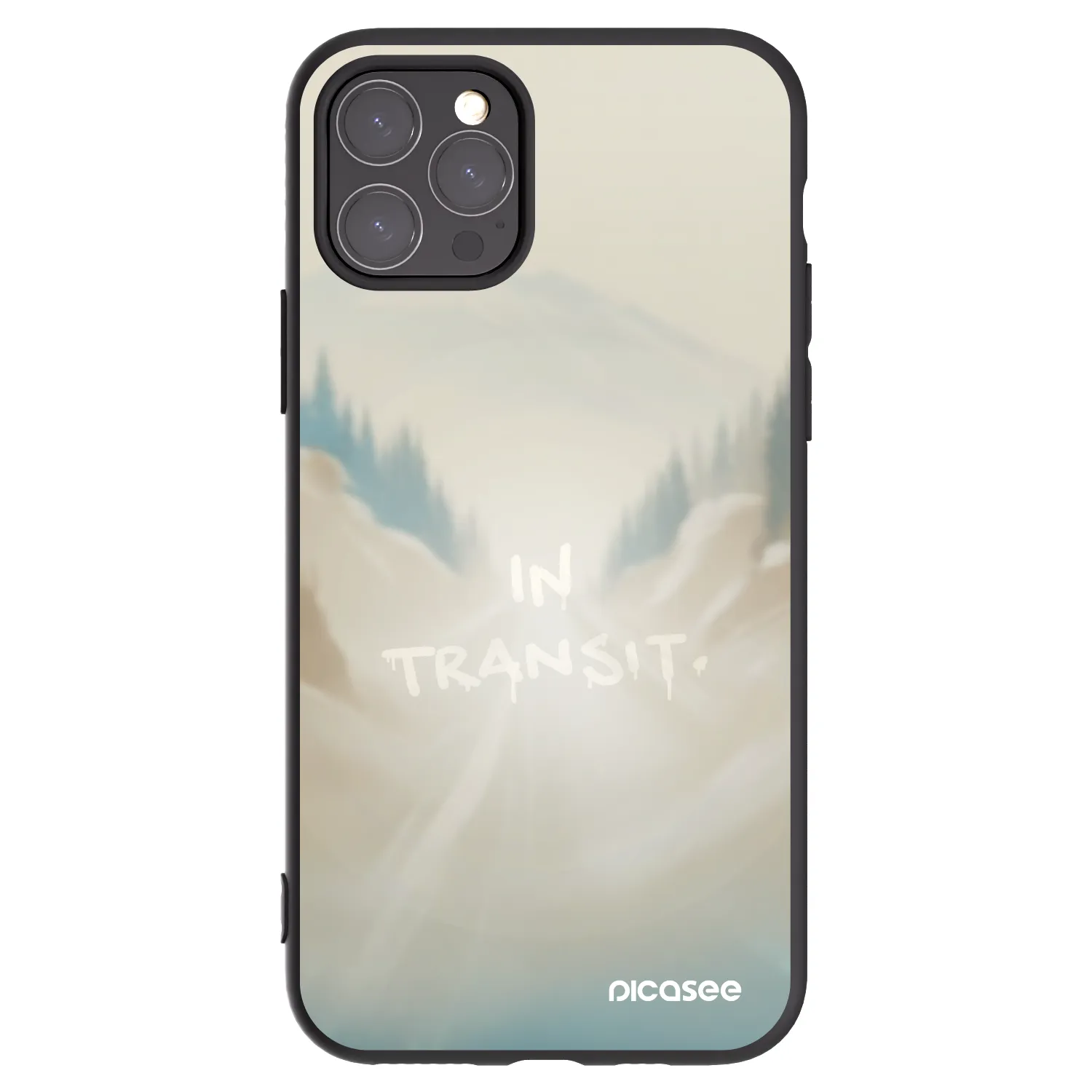 Picasee Μαύρη θήκη σιλικόνης για Apple iPhone 11 Pro - IN TRANSIT