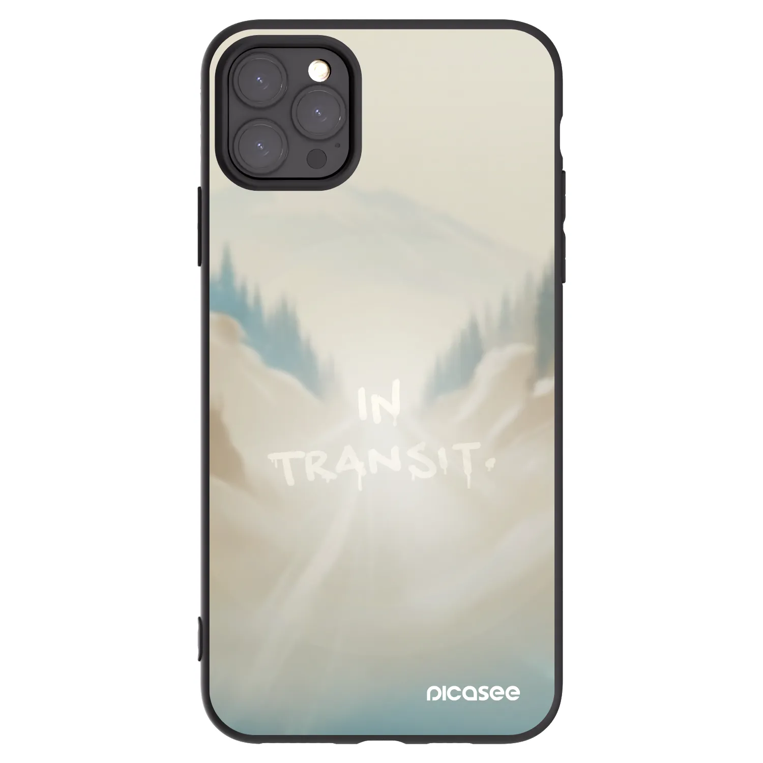 Picasee Μαύρη θήκη σιλικόνης για Apple iPhone 11 Pro Max - IN TRANSIT