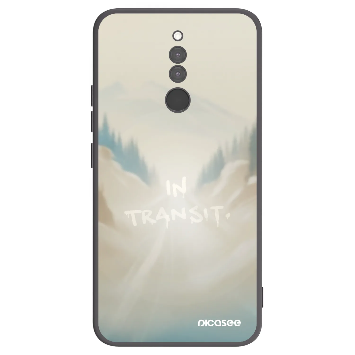 Picasee Μαύρη θήκη σιλικόνης για Xiaomi Redmi 8 - IN TRANSIT